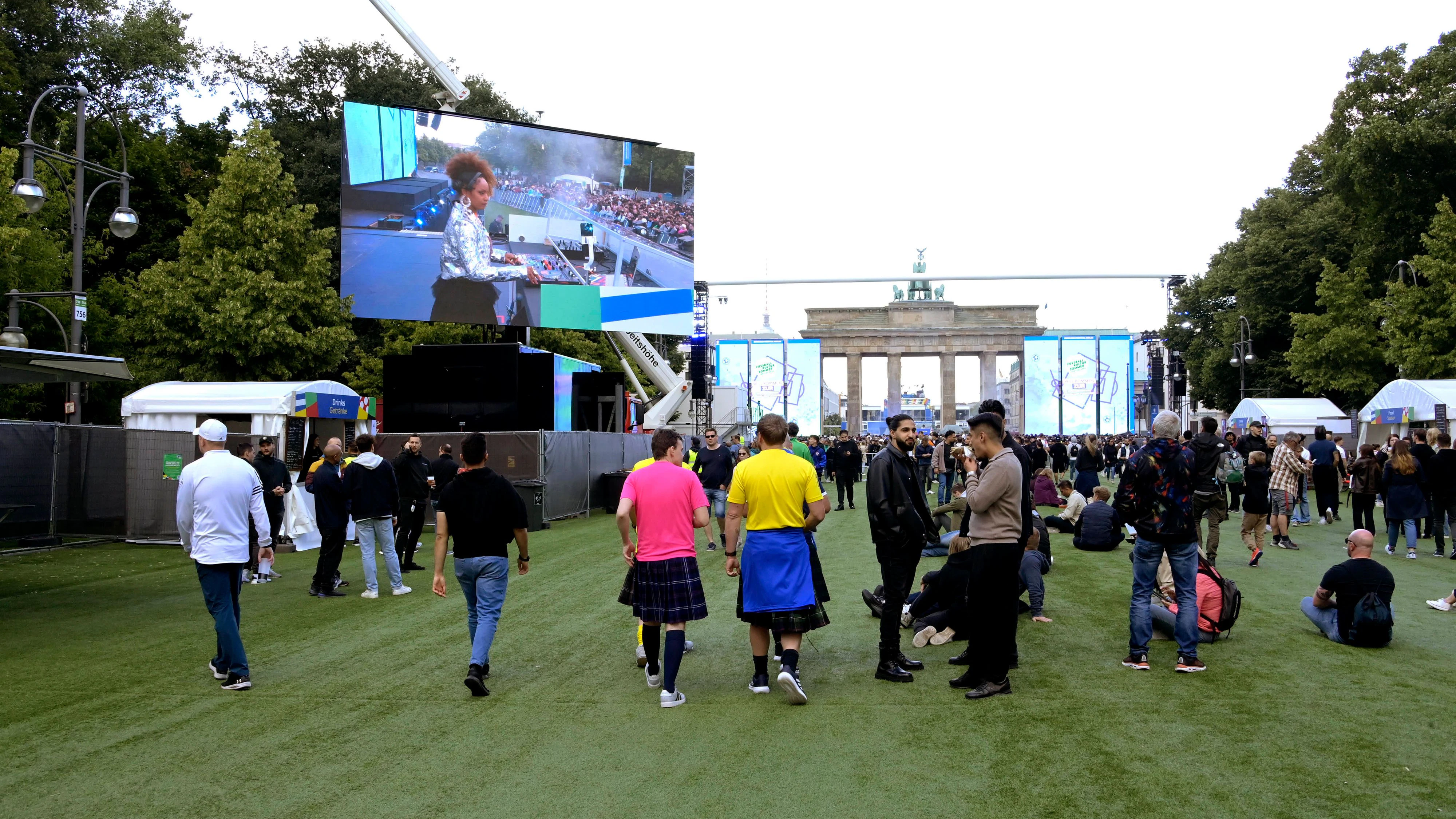 Die Fanzone in Berlin