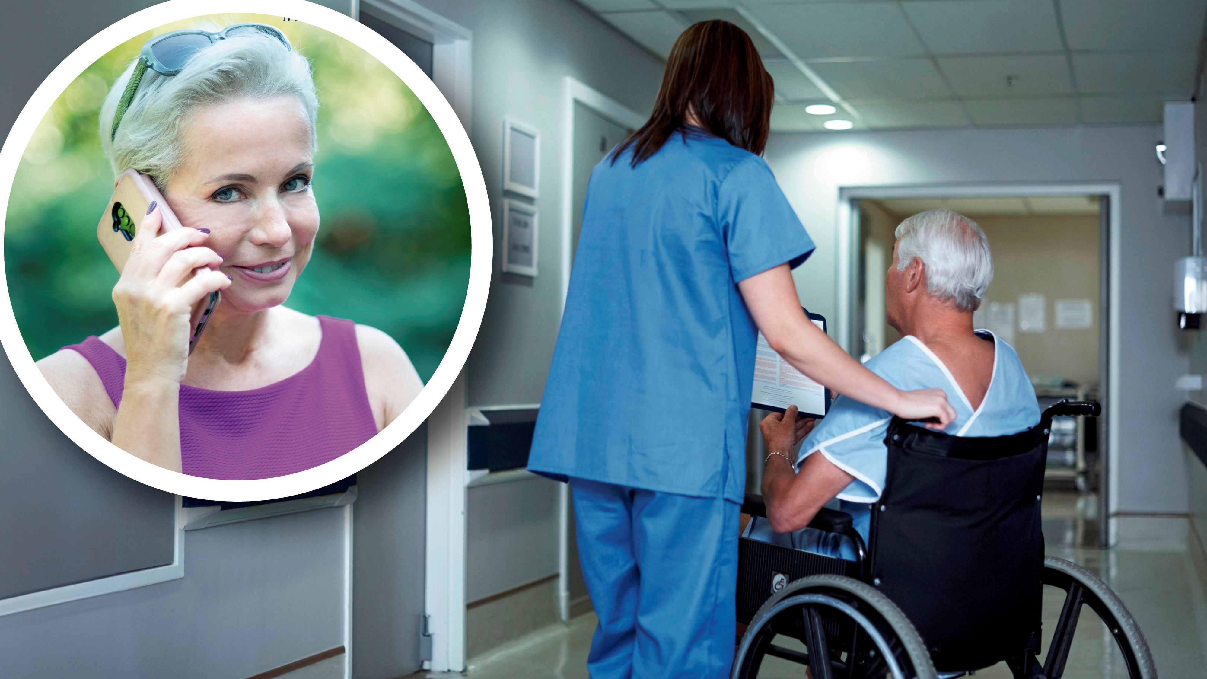 Sabine Rödler (Kreis) musste für ihren Vater die Pflege organisieren: 