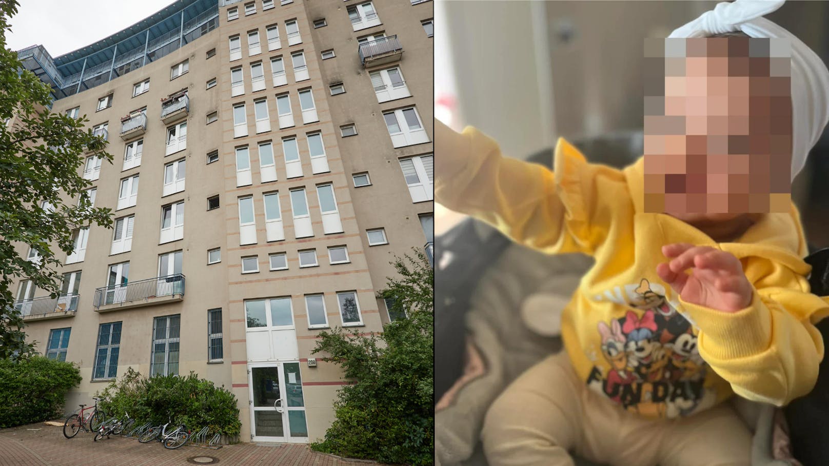 In diesem Berliner Wohnhaus wurde das Baby aus dem Fenster geworfen. Es überlebte schwerverletzt.