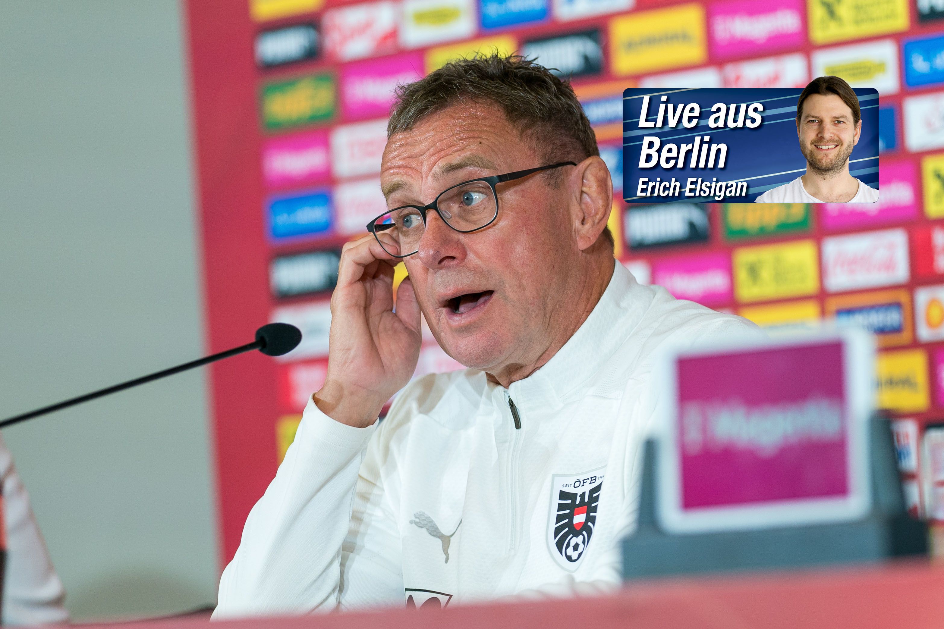 Ralf Rangnick präsentierte sich bei der Pressekonferenz redselig.