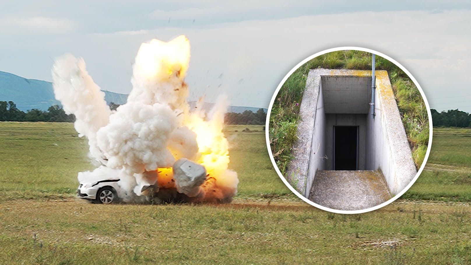 Sprengstoff-Detonation – hier explodiert ein Luxus-BMW