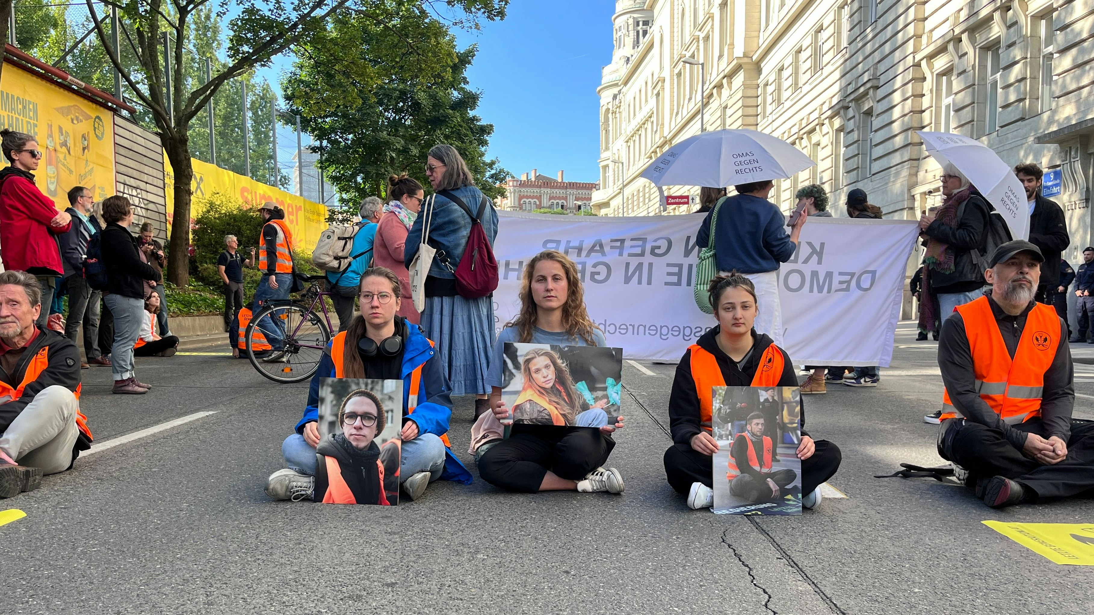Die Letzte Generation protestiert erneut in Wien.