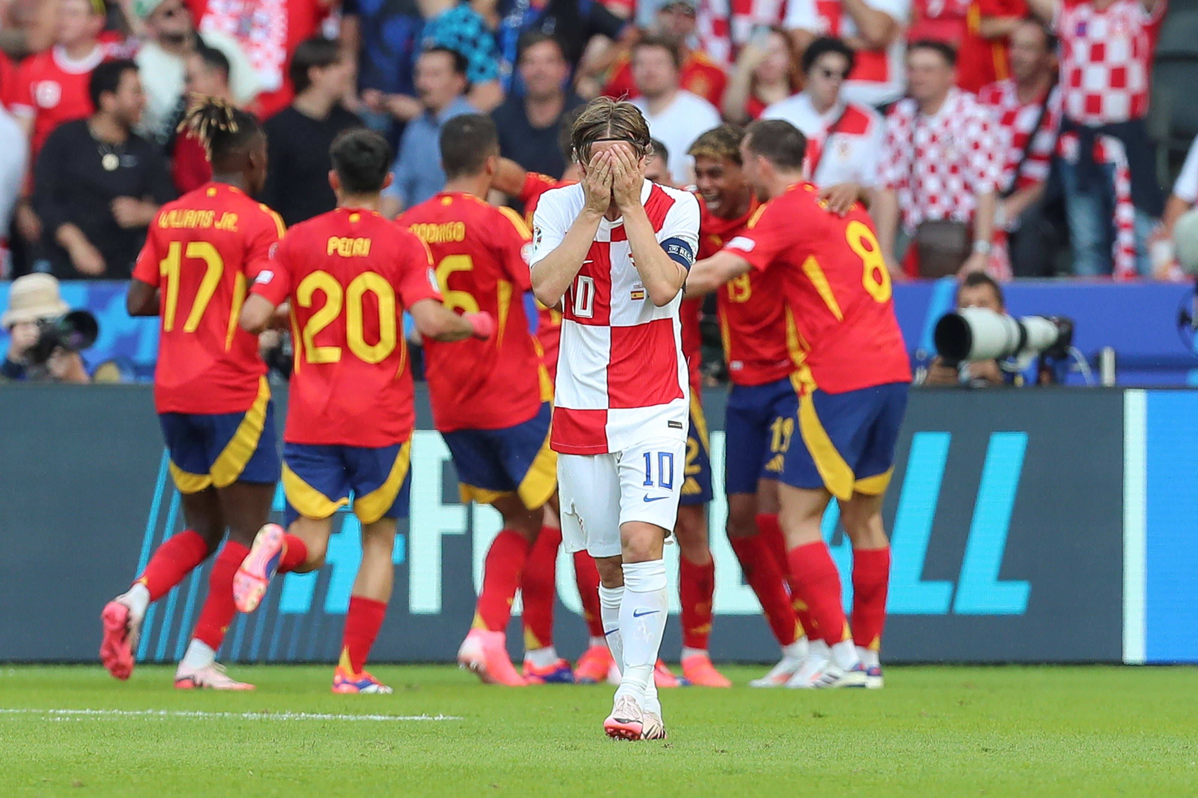 Spanien jubelt, Luka Modric ist enttäuscht