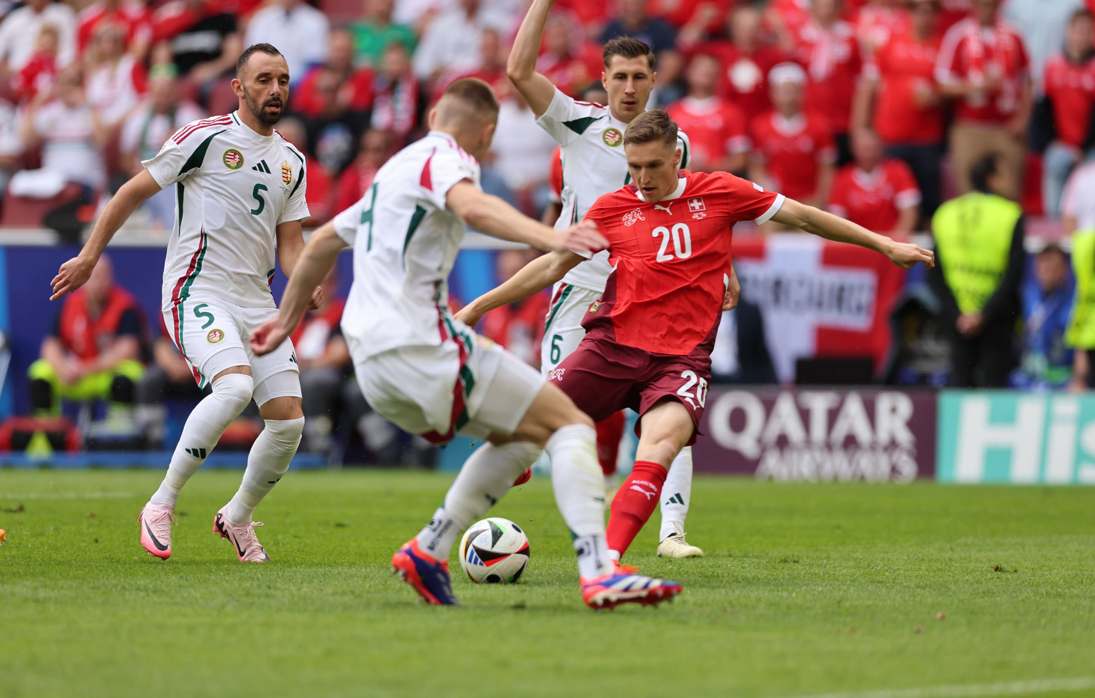 Ungarn gegen die Schweiz