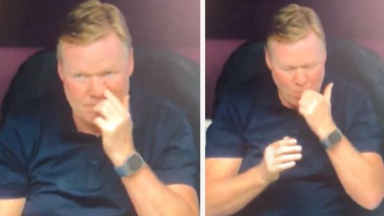 Heute.at - Ekel-Video von ÖFB-Gegner – Koeman isst seinen Popel