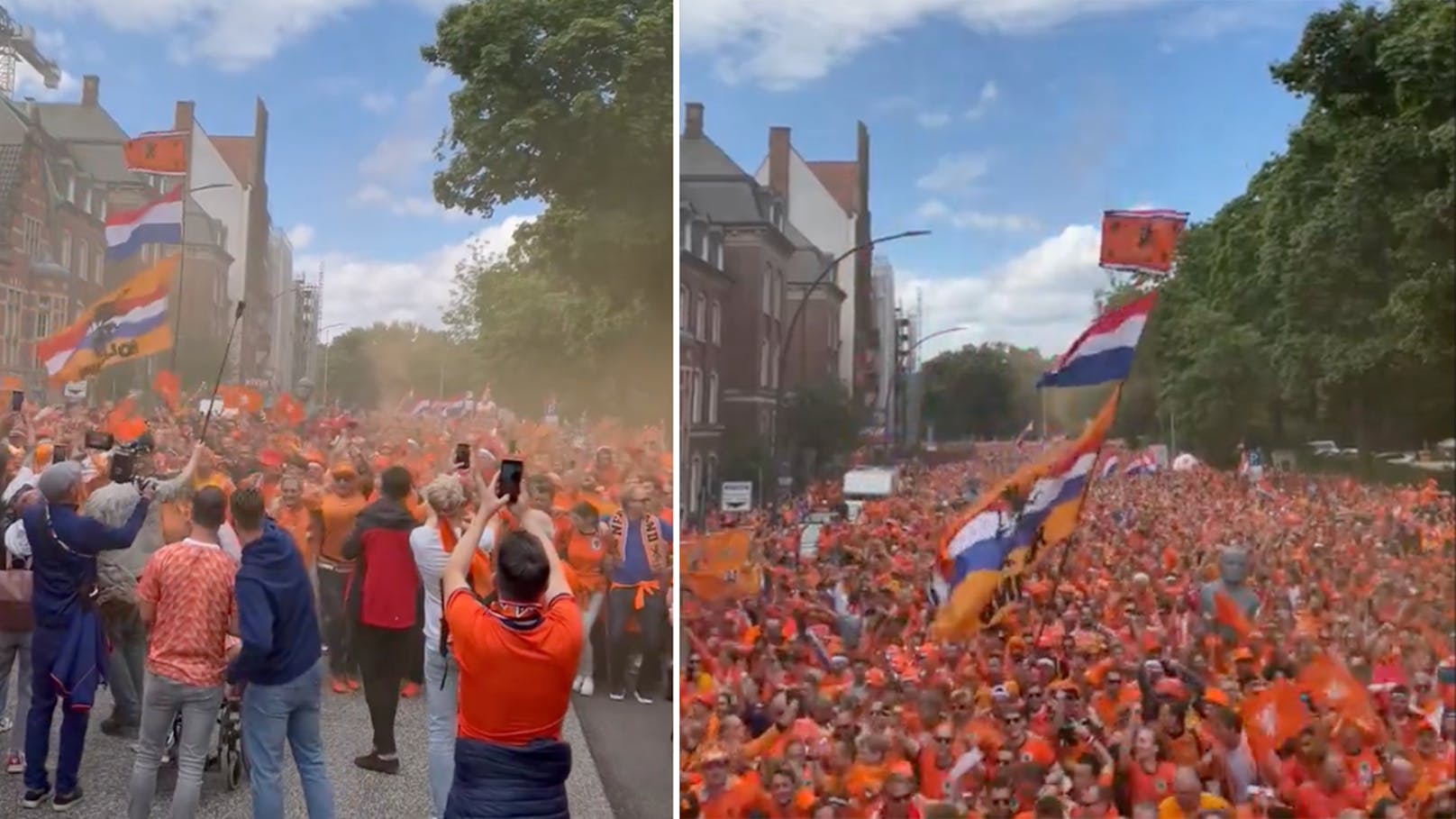 Hamburg in Orange! Holland-Fans bereit für erstes Spiel