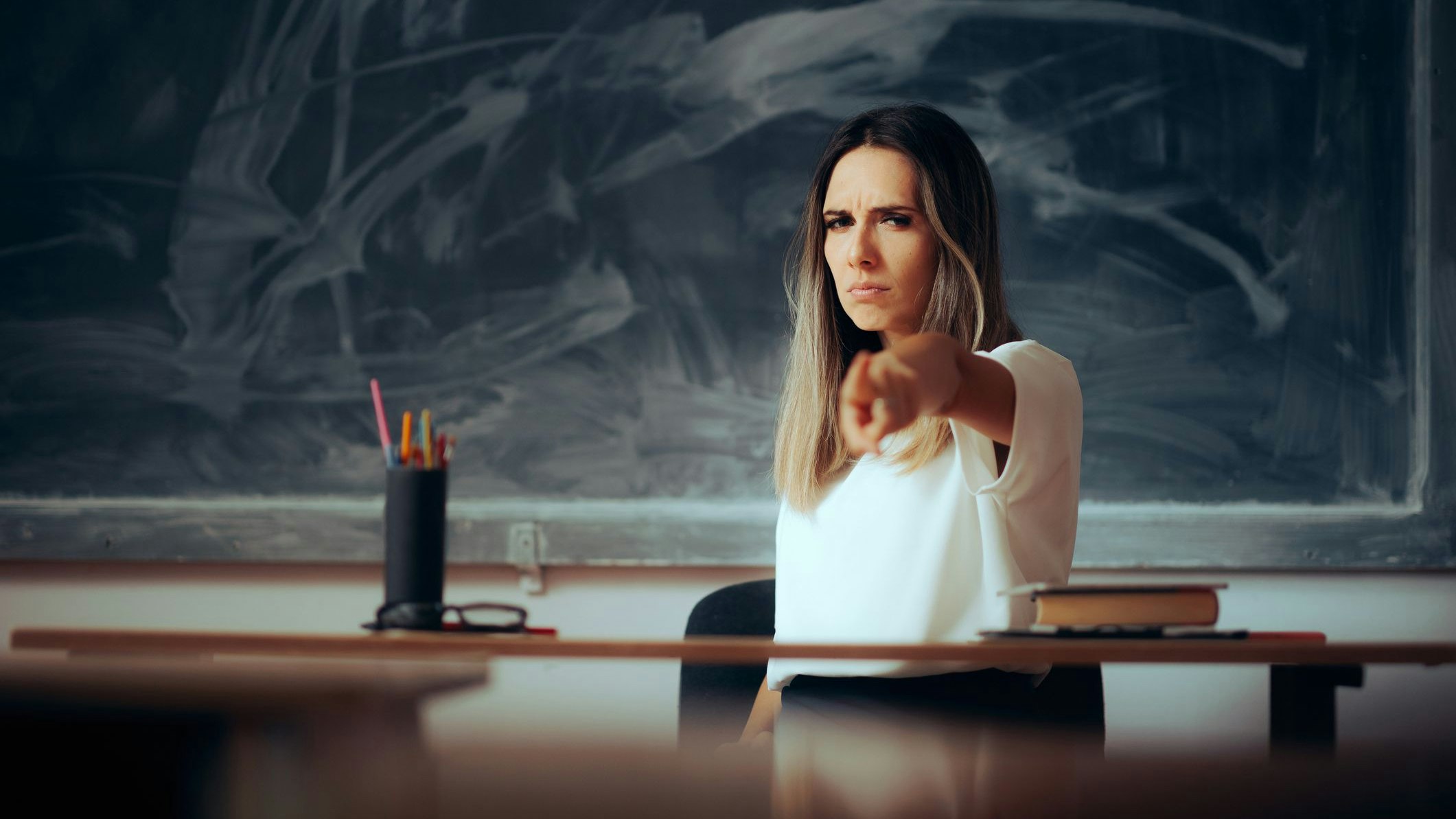 Der Mann soll die Lehrerin mehrfach beschimpft haben. Symbolbild.