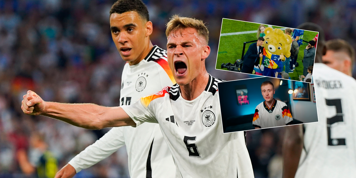 Kimmich hat Marvin bereits bei einem Training gesehen. Auch dort schlich sich Marvin hin.