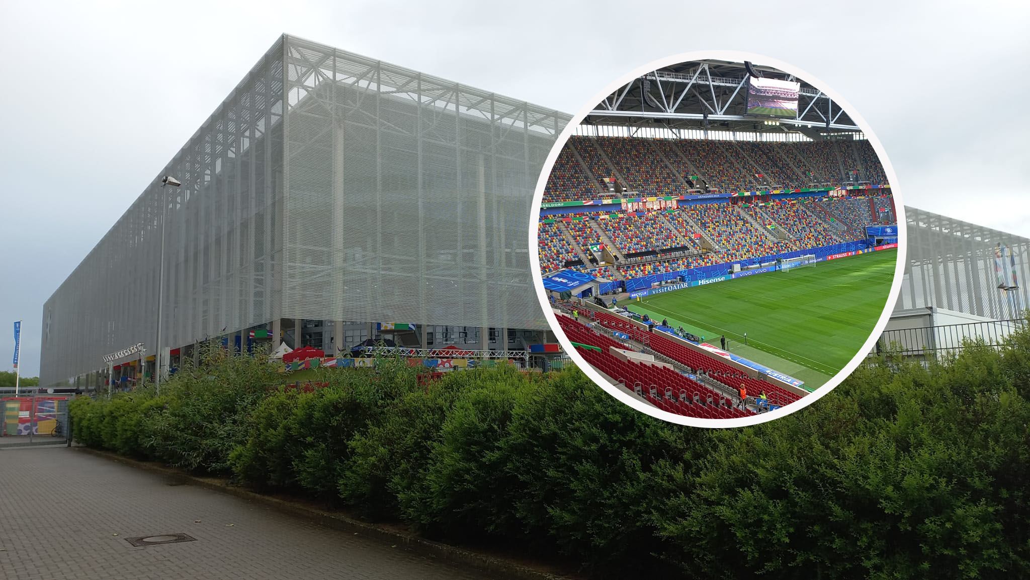 Die Merkur Spiel-Arena, die während der Europameisterschaft Düsseldorf Arena heißt.