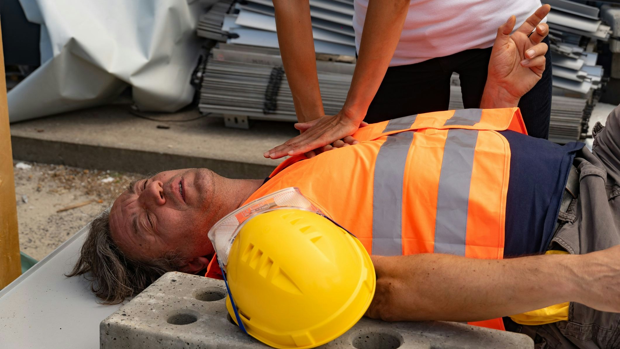 Bauarbeiter: Besonders hohe Gefahr in den nächsten Tagen für alle Jobs im Freien.