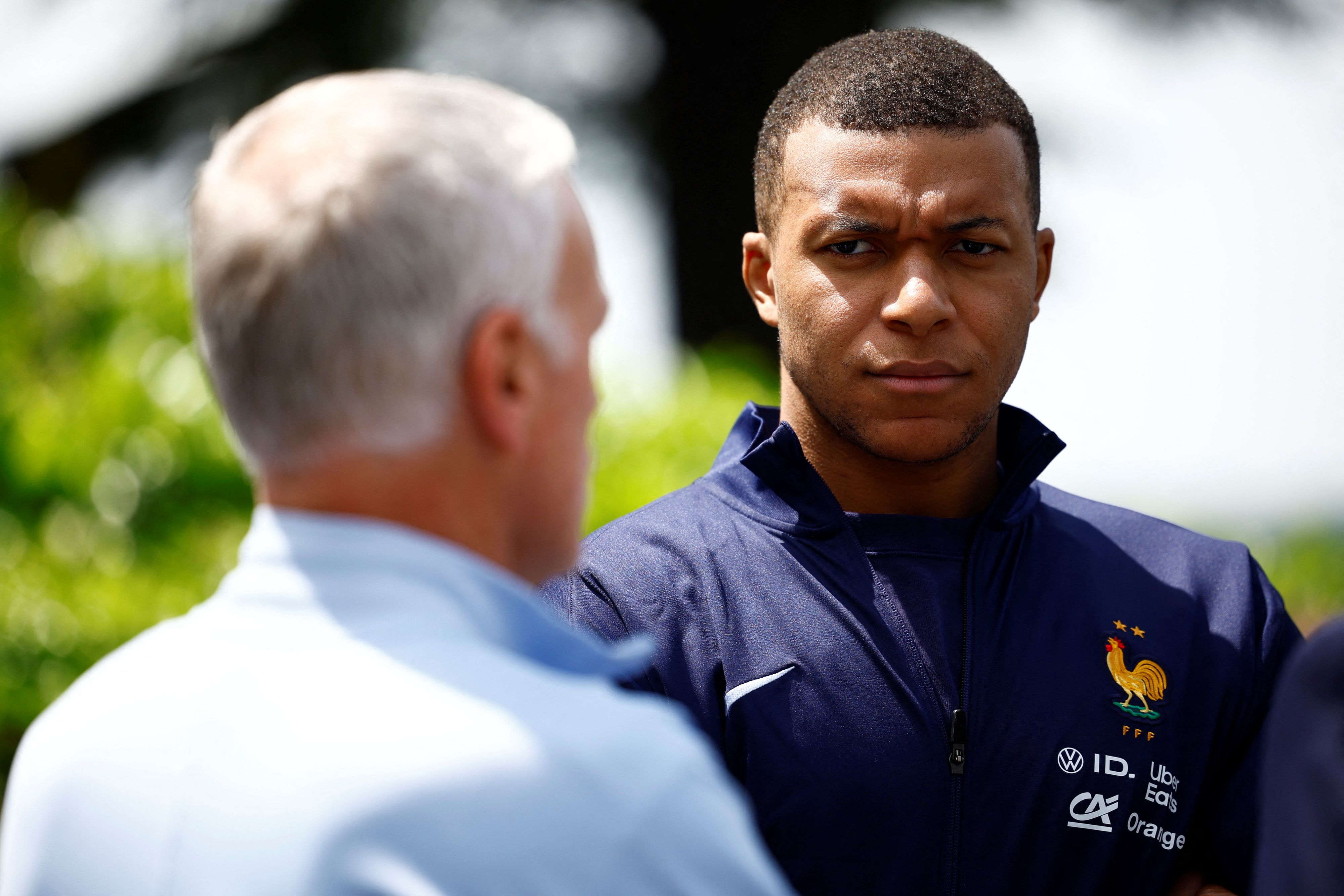 An einer Pressekonferenz rief das Aushängeschild der französischen Nationalmannschaft, Kylian Mbappé, zur Wahl auf. (Archivfoto)