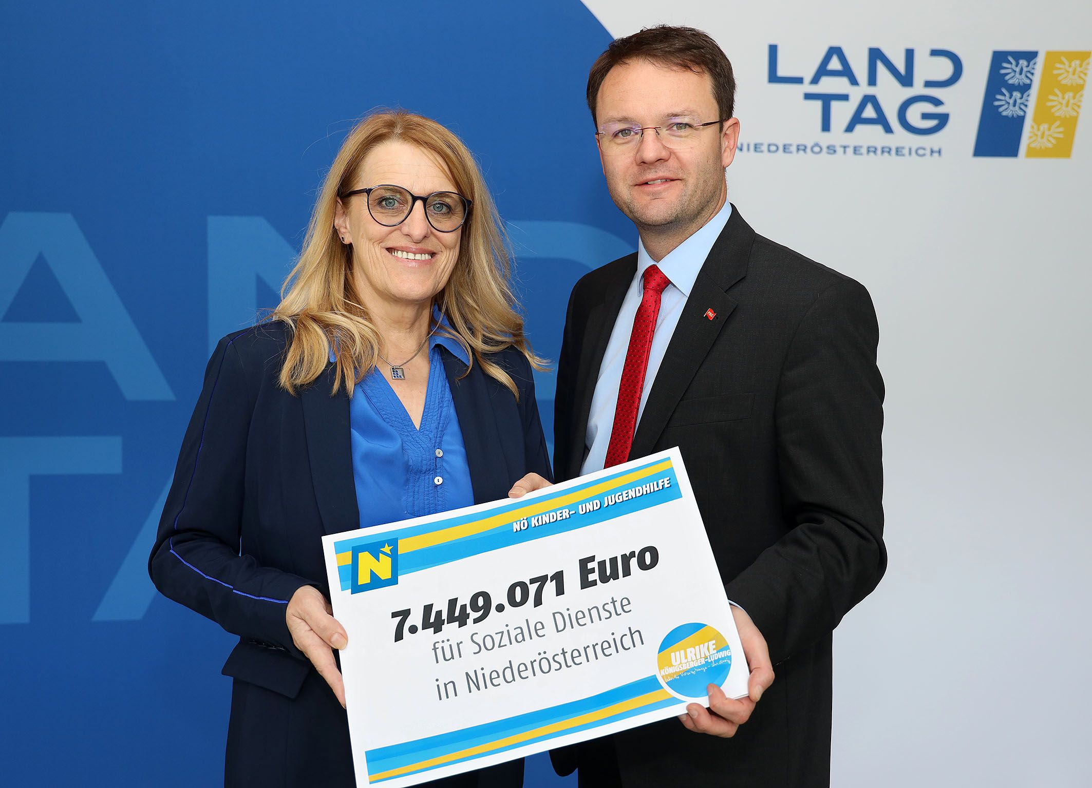 Landesrätin Ulrike Königsberger-Ludwig mit dem Landtagsabgeordneten Rene Pfister
