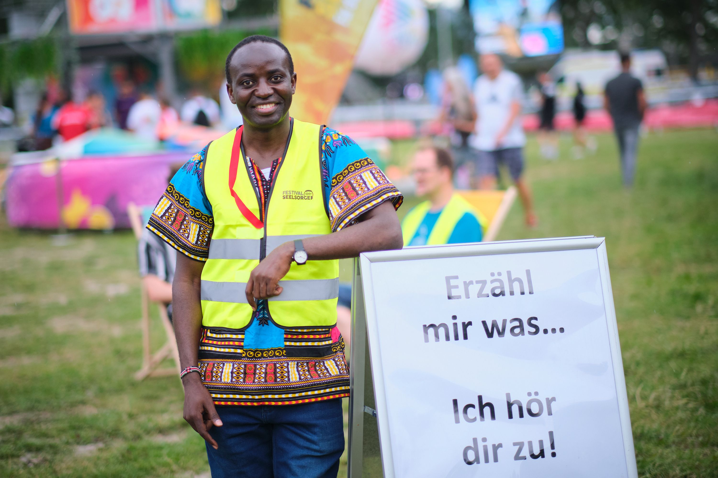 Die Festivalseelsorge ist zum zweiten Mal am Donauinselfest im Einsatz.