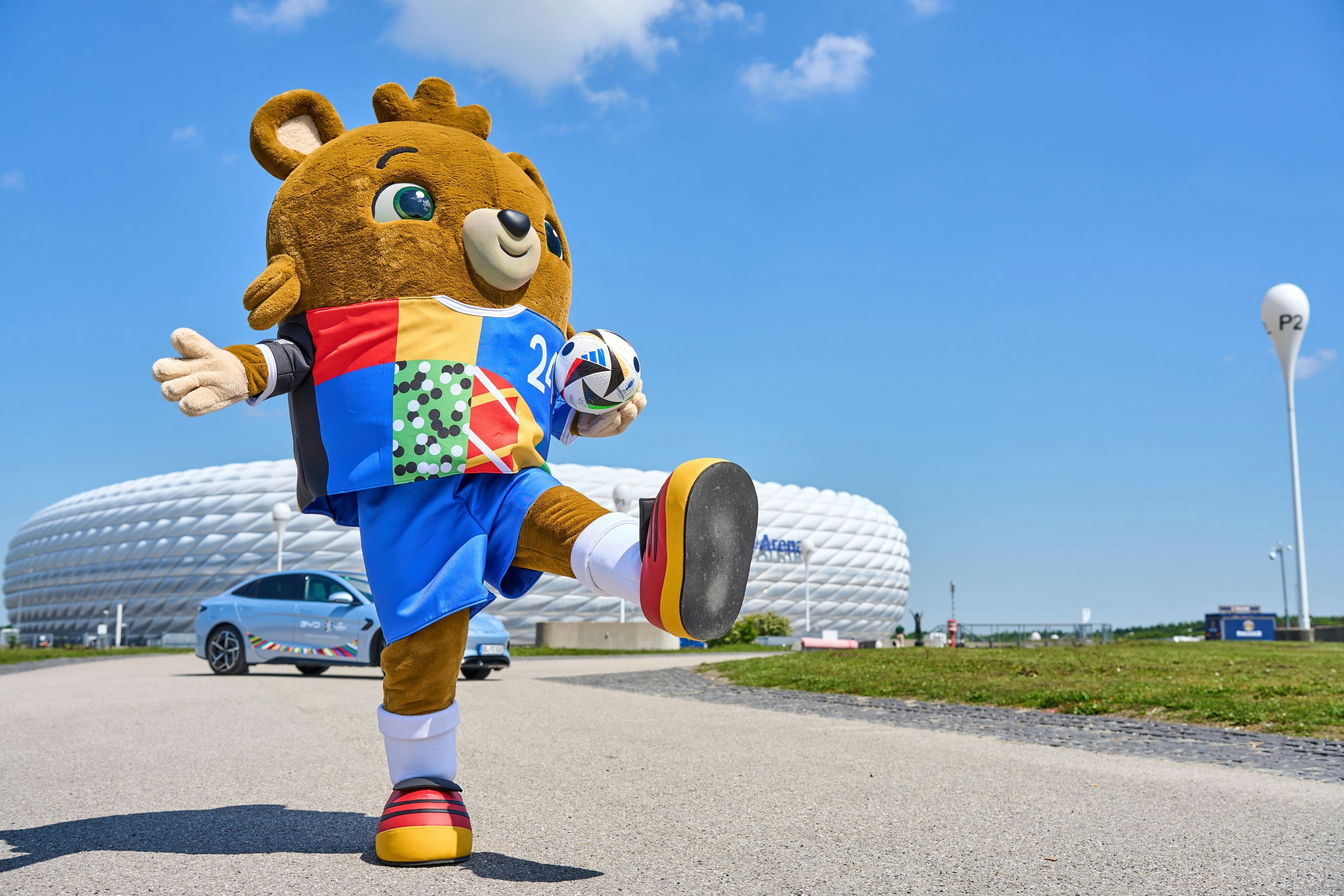 Der chinesische Hersteller BYD ist einer der Sponsoren der Fußball-Europameisterschaft