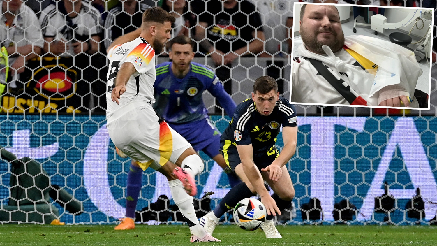 Niclas Füllkrug zeigte schon beim Aufwärmen, dass er einen festen Schuss hat.