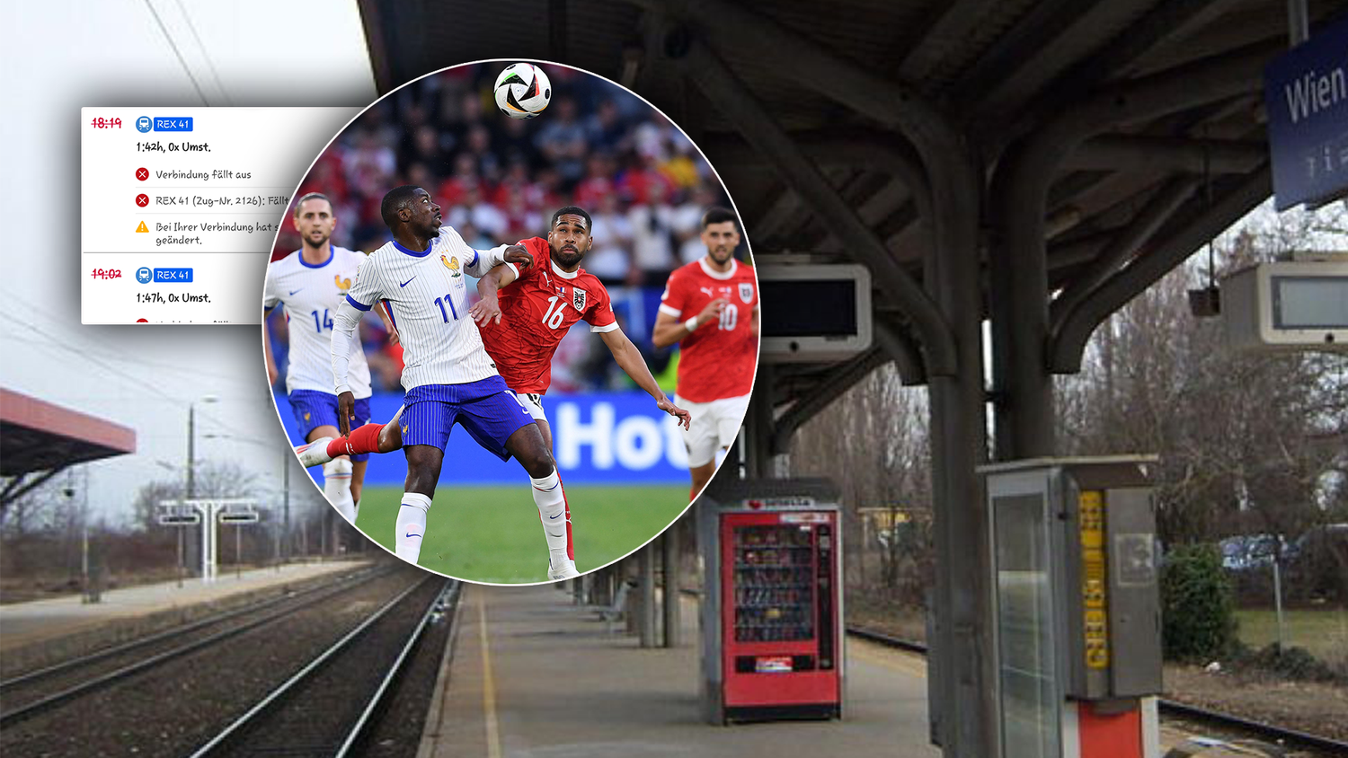 Für einen Niederösterreicher lief der Montagabend anders als erwartet. Weil der Zug nicht fuhr, verpasste er das erste Österreich-Spiel (Symbolbild).