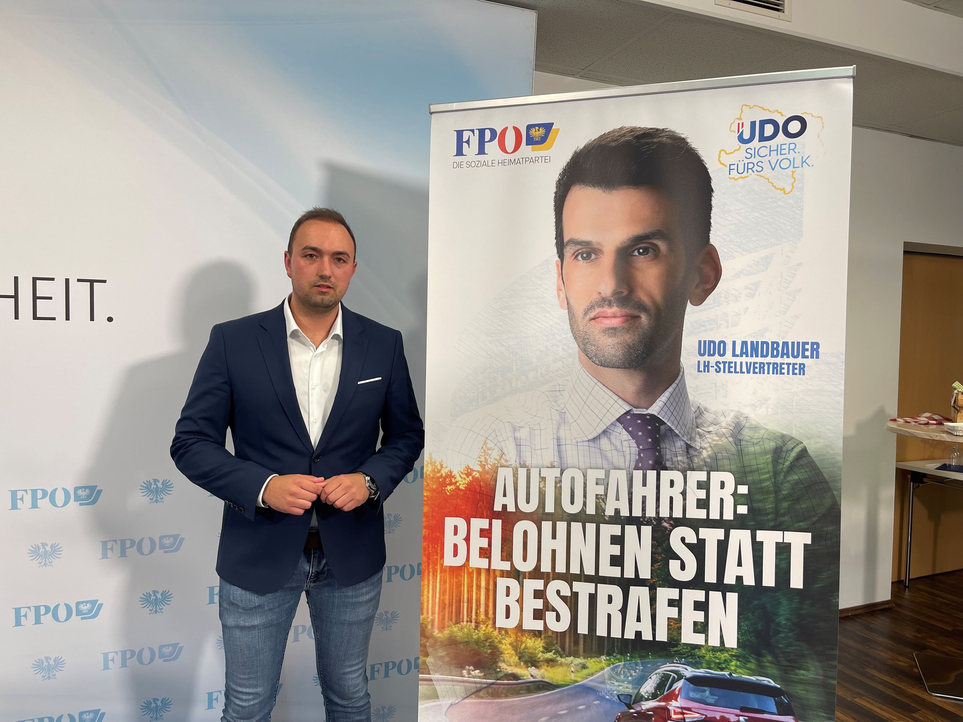 Alexander Murlasits präsentierte die Autofahrer-Kampagne der FPÖ 