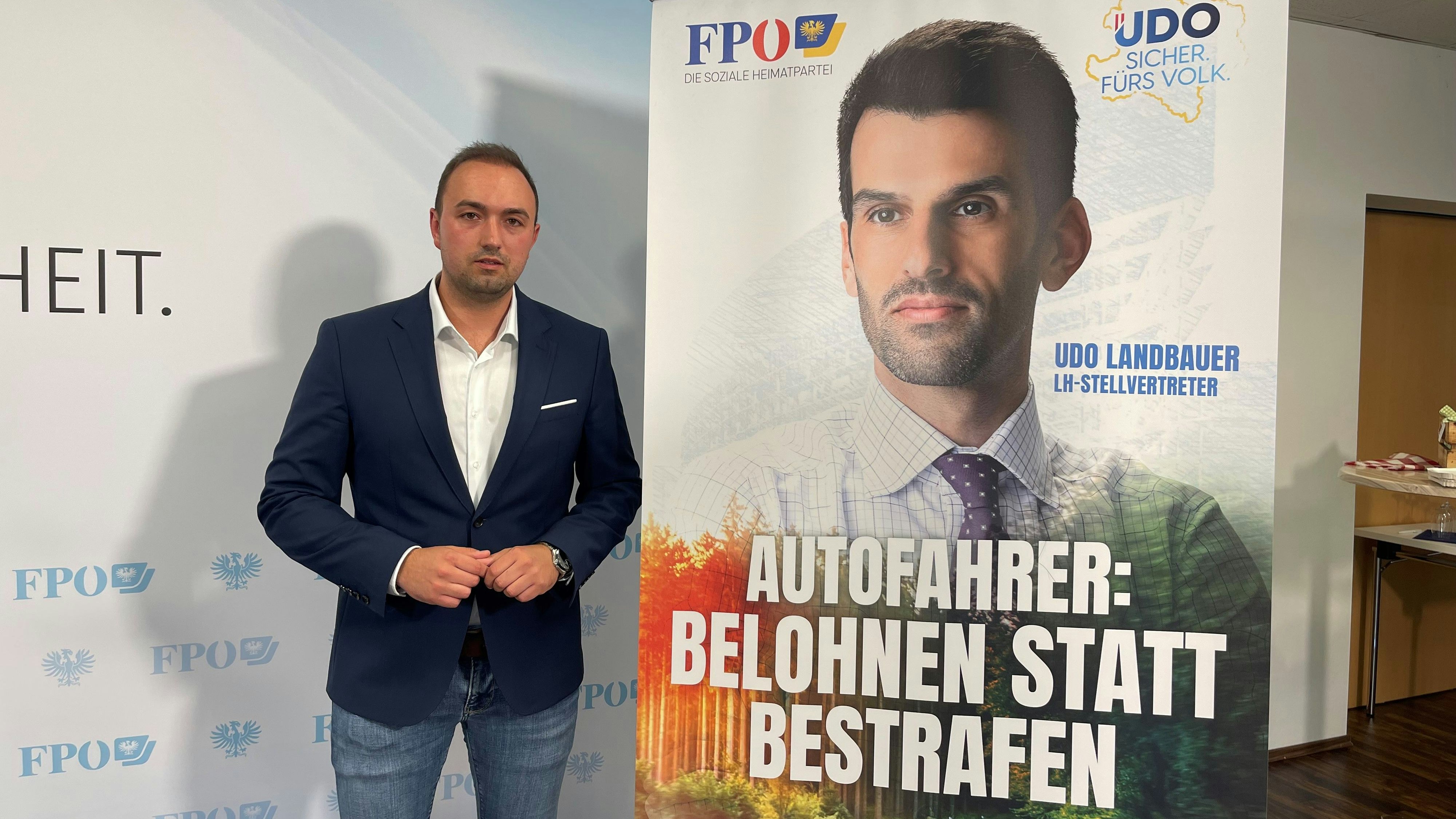 Alexander Murlasits präsentierte die Autofahrer-Kampagne der FPÖ 