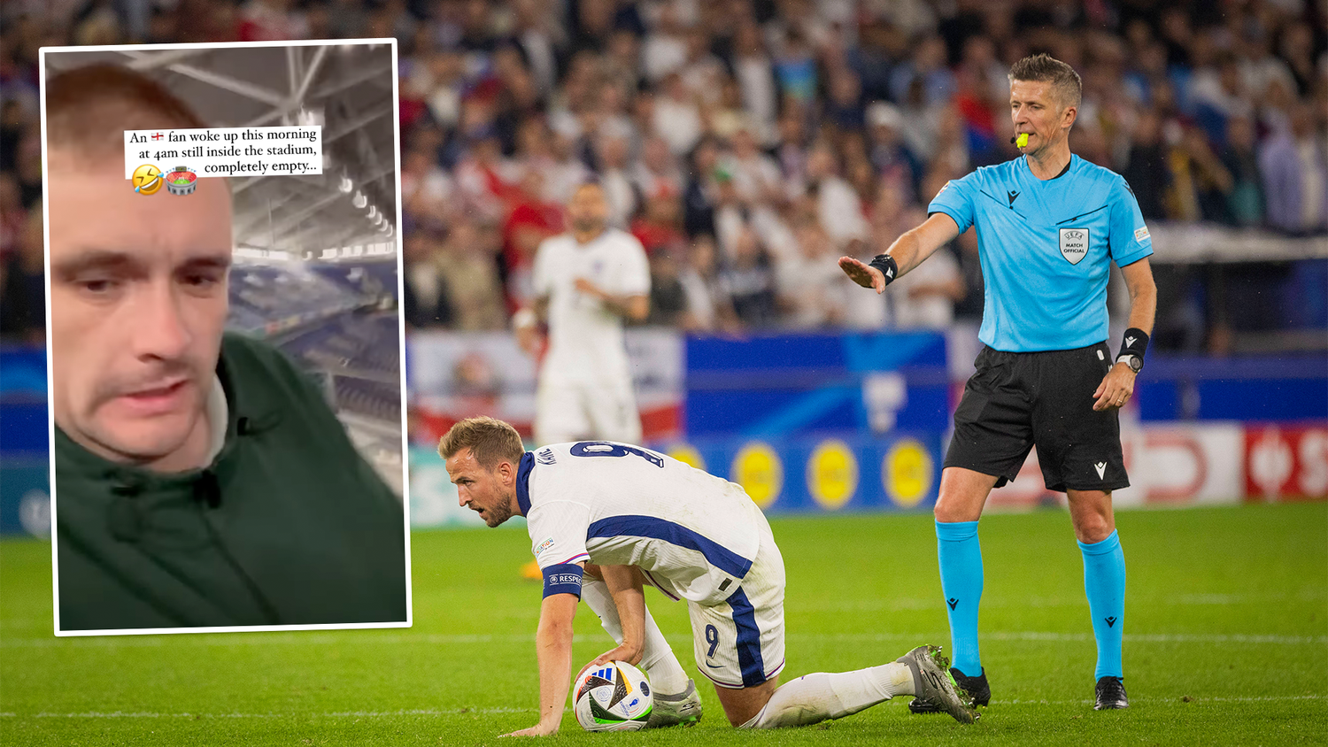 Der englische Fan postete ein Video aus dem leeren Stadion.