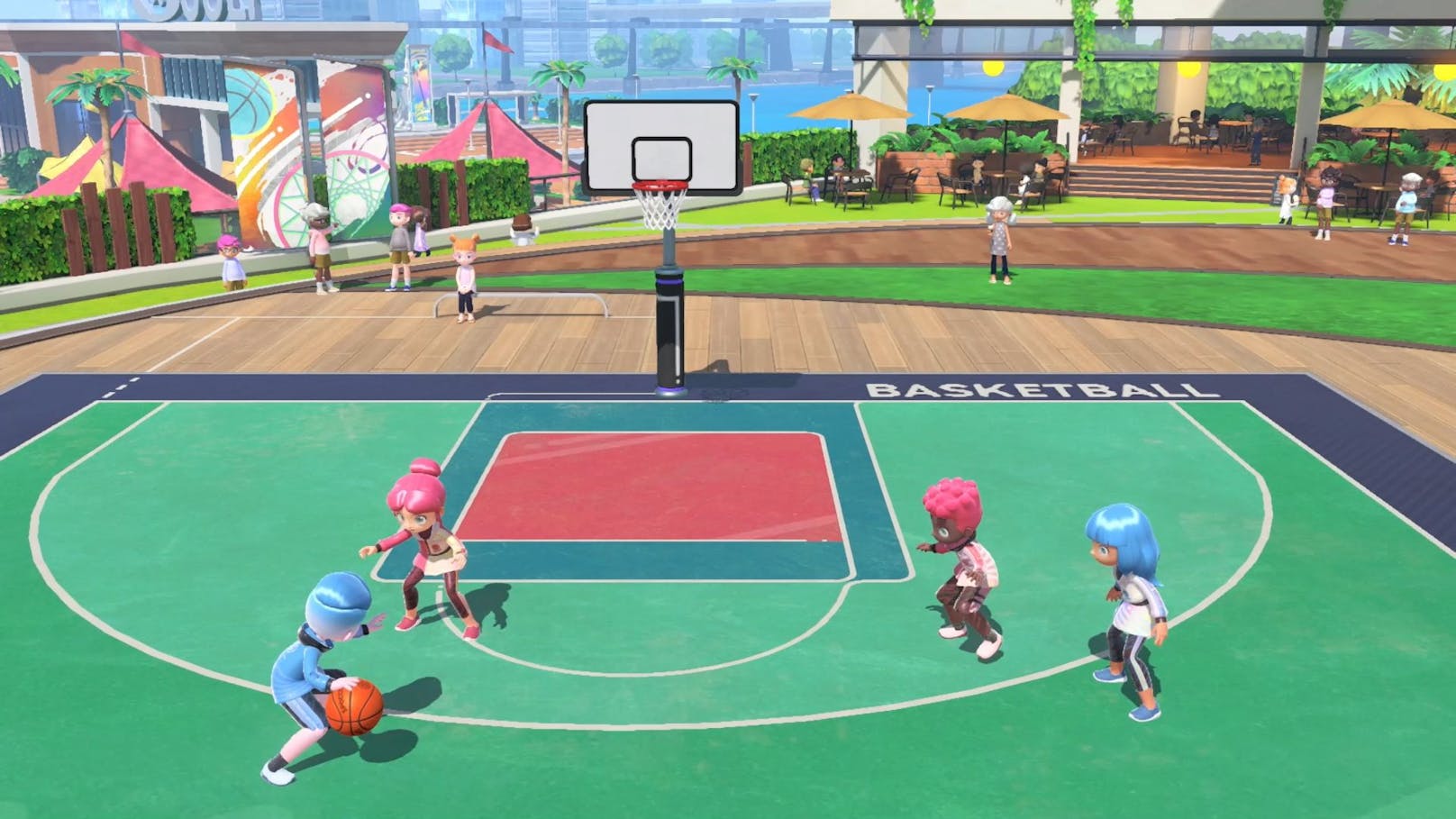 ... es kommt ein Basketball-Update für "Nintendo Switch Sports" (im Sommer) und ...