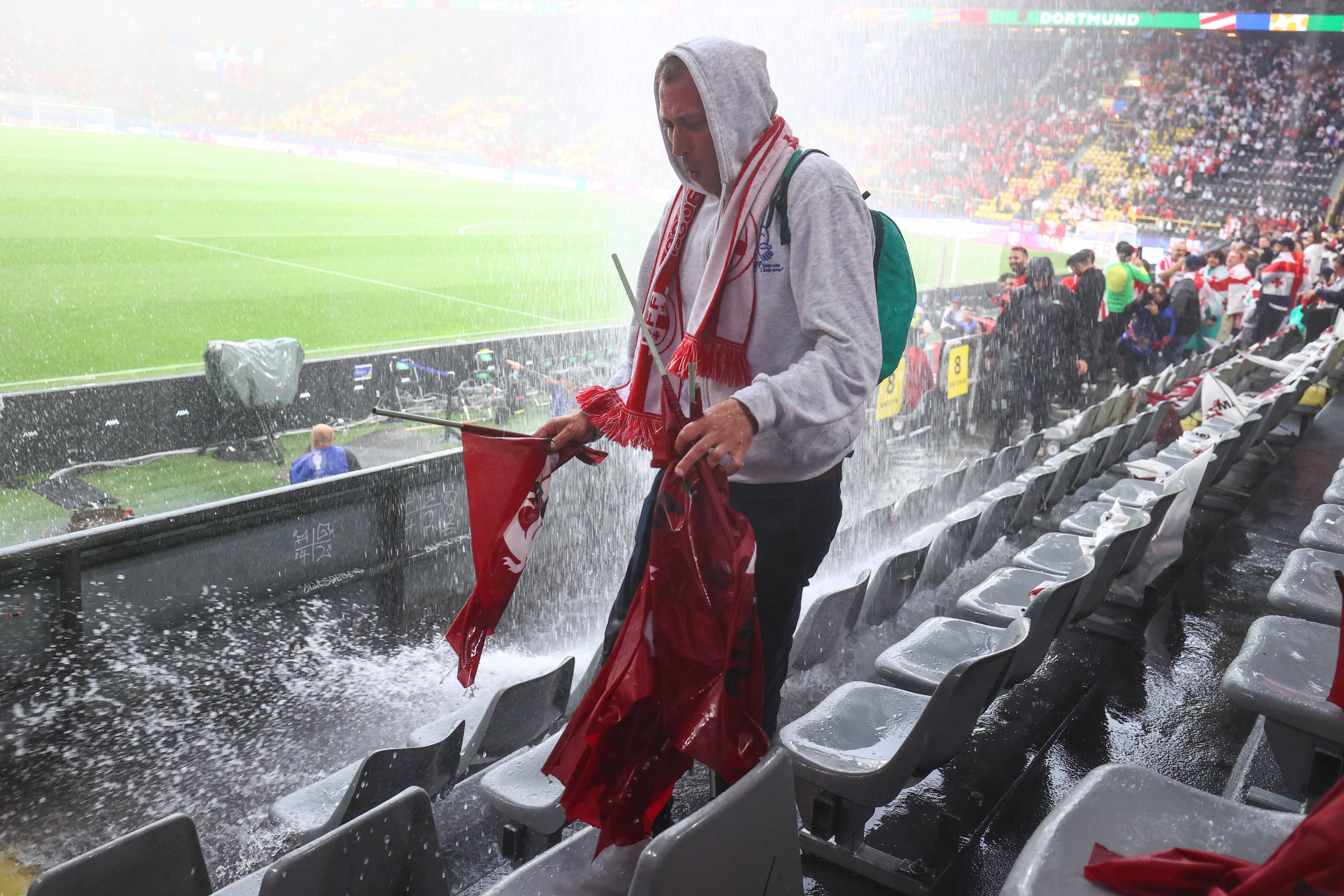 Heftige Regenschauer in Dortmund
