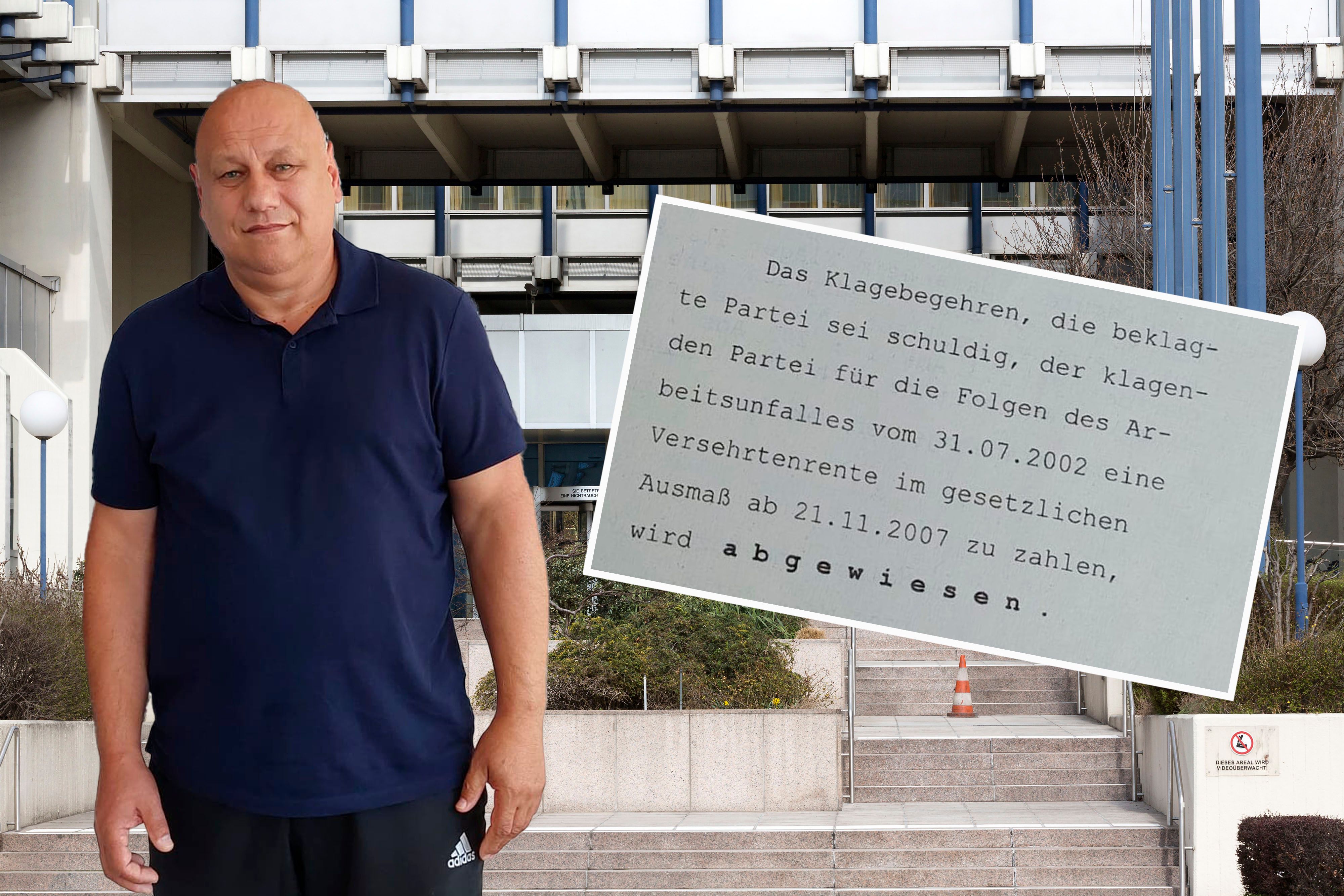 Jozo J. (58) leidet nach einem Arbeitsunfall noch immer unter den Folgen, kann nicht arbeiten.