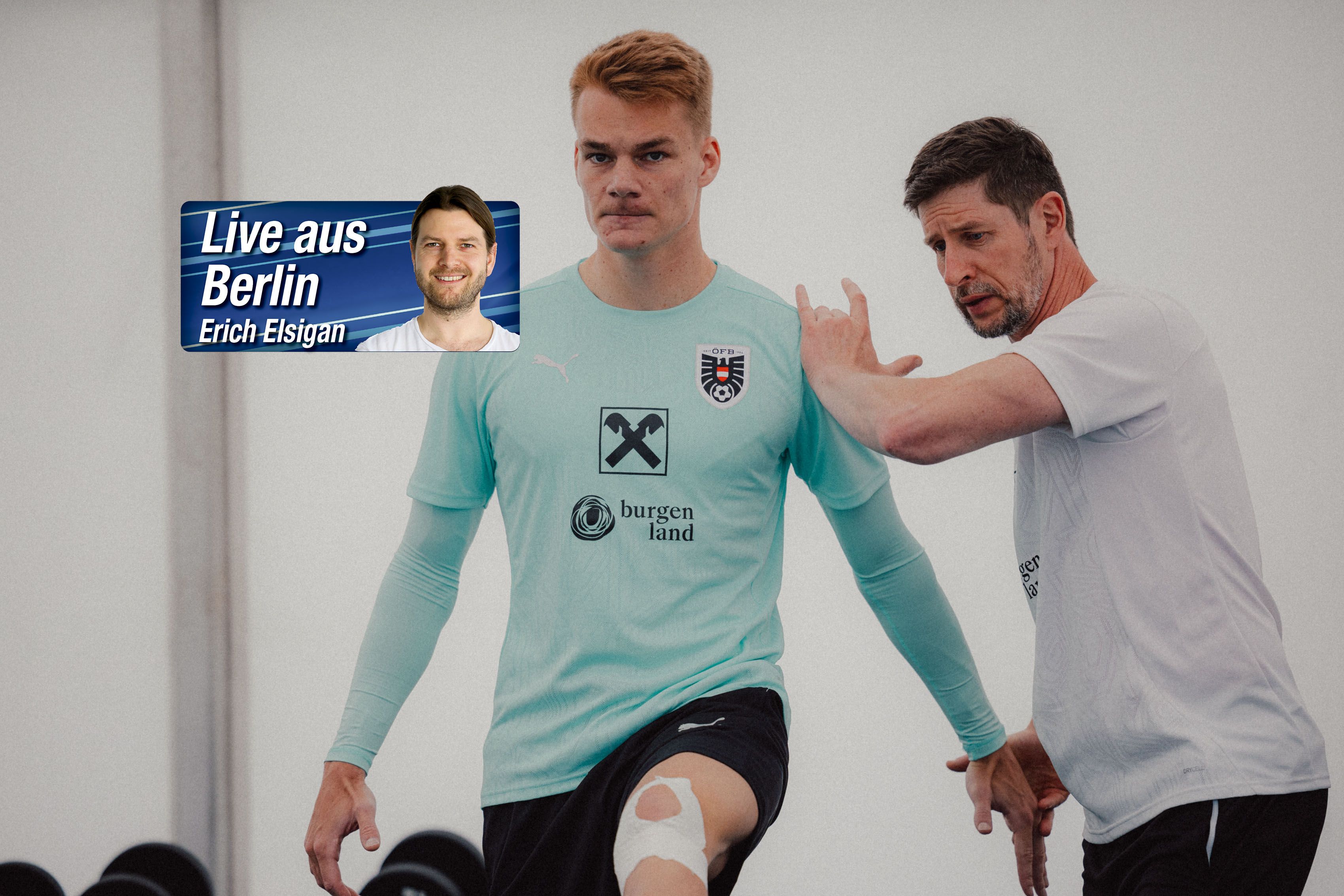 Michael Vettorazzi biegt Philipp Lienhart (l.) zurecht.