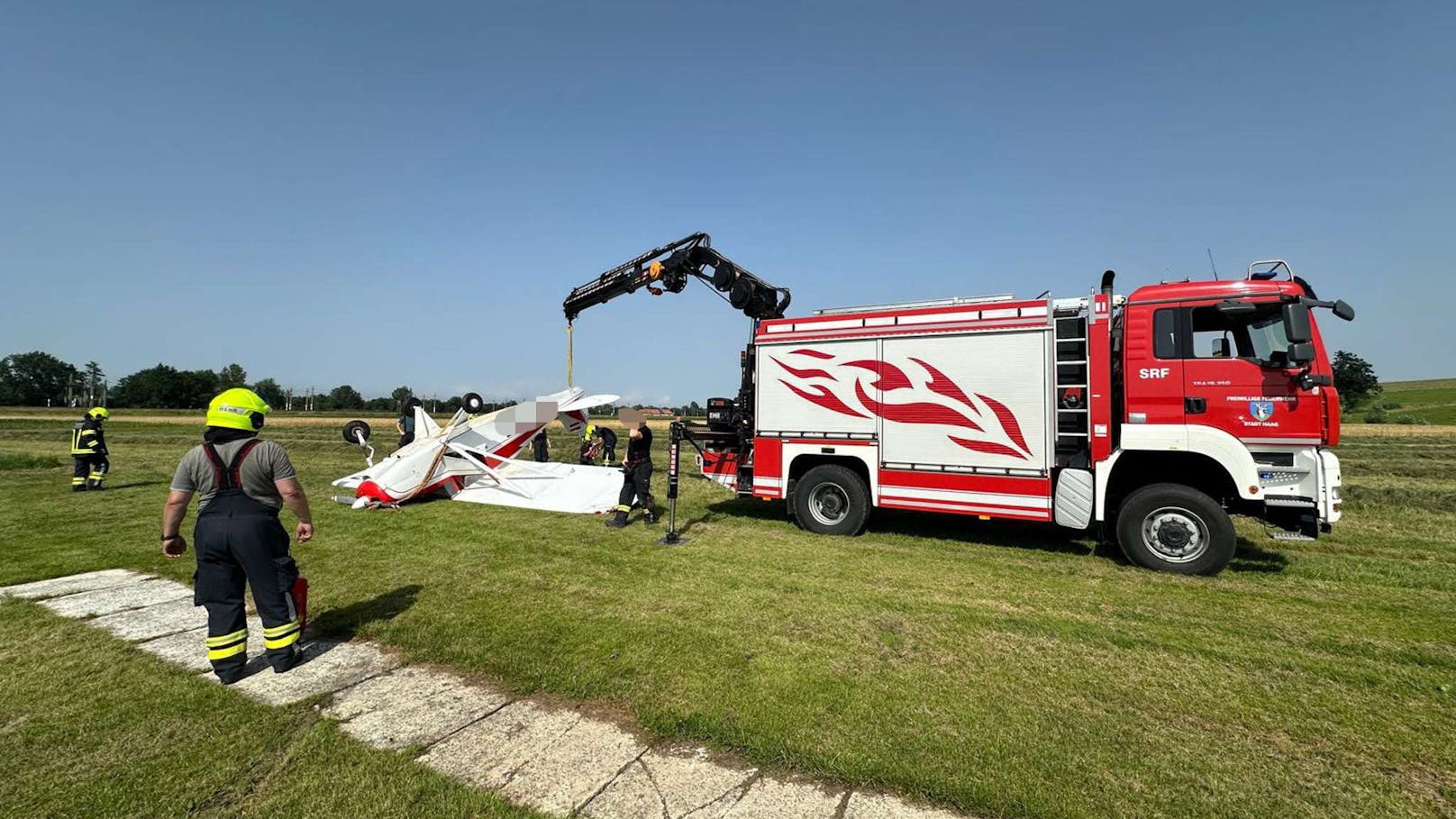 Unfall mit Kleinflugzeug im Bezirk Amstetten