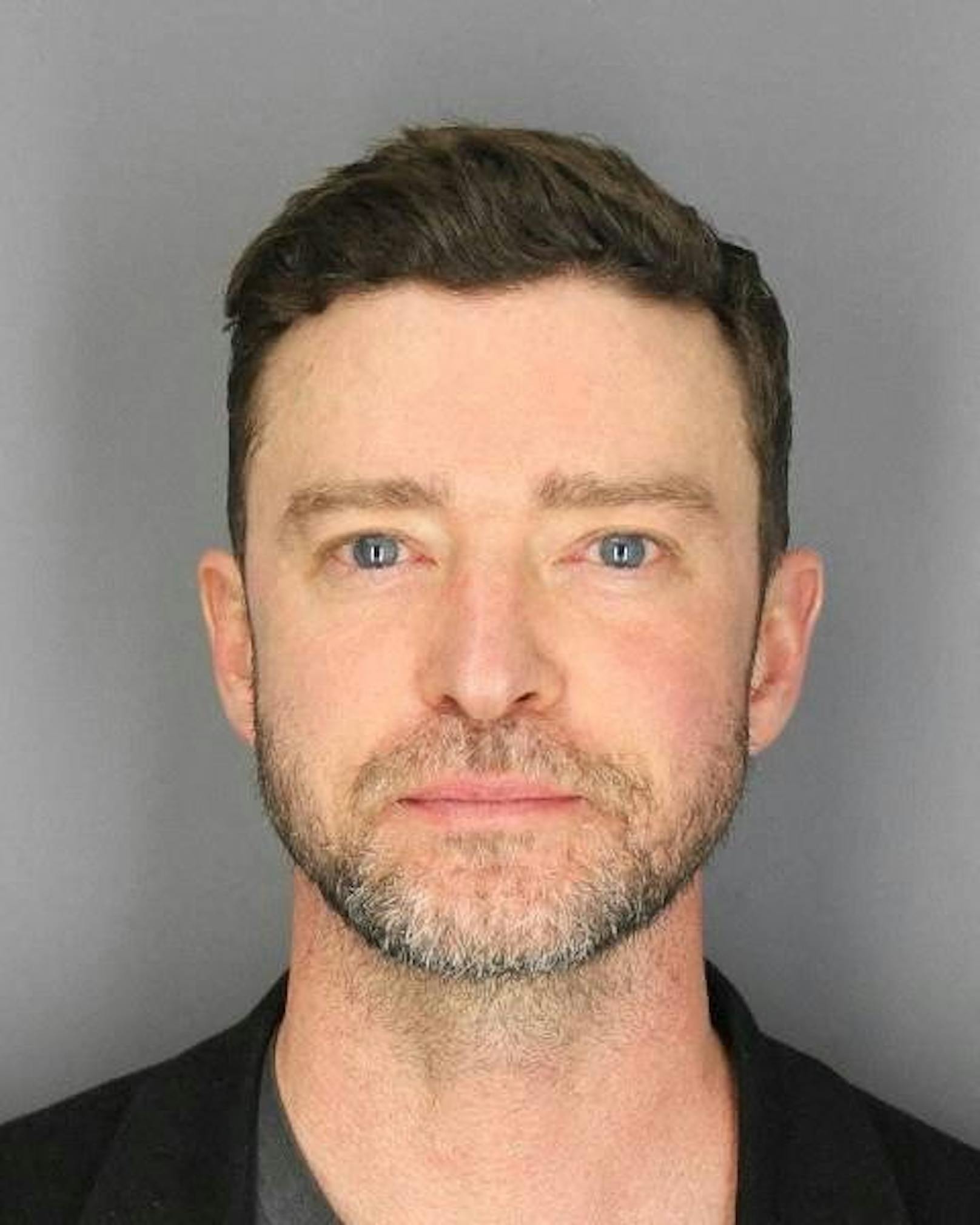 Trunkenheit am Steuer erwischt: Der Mugshot von Justin Timberlake. (18. Juni 2024)