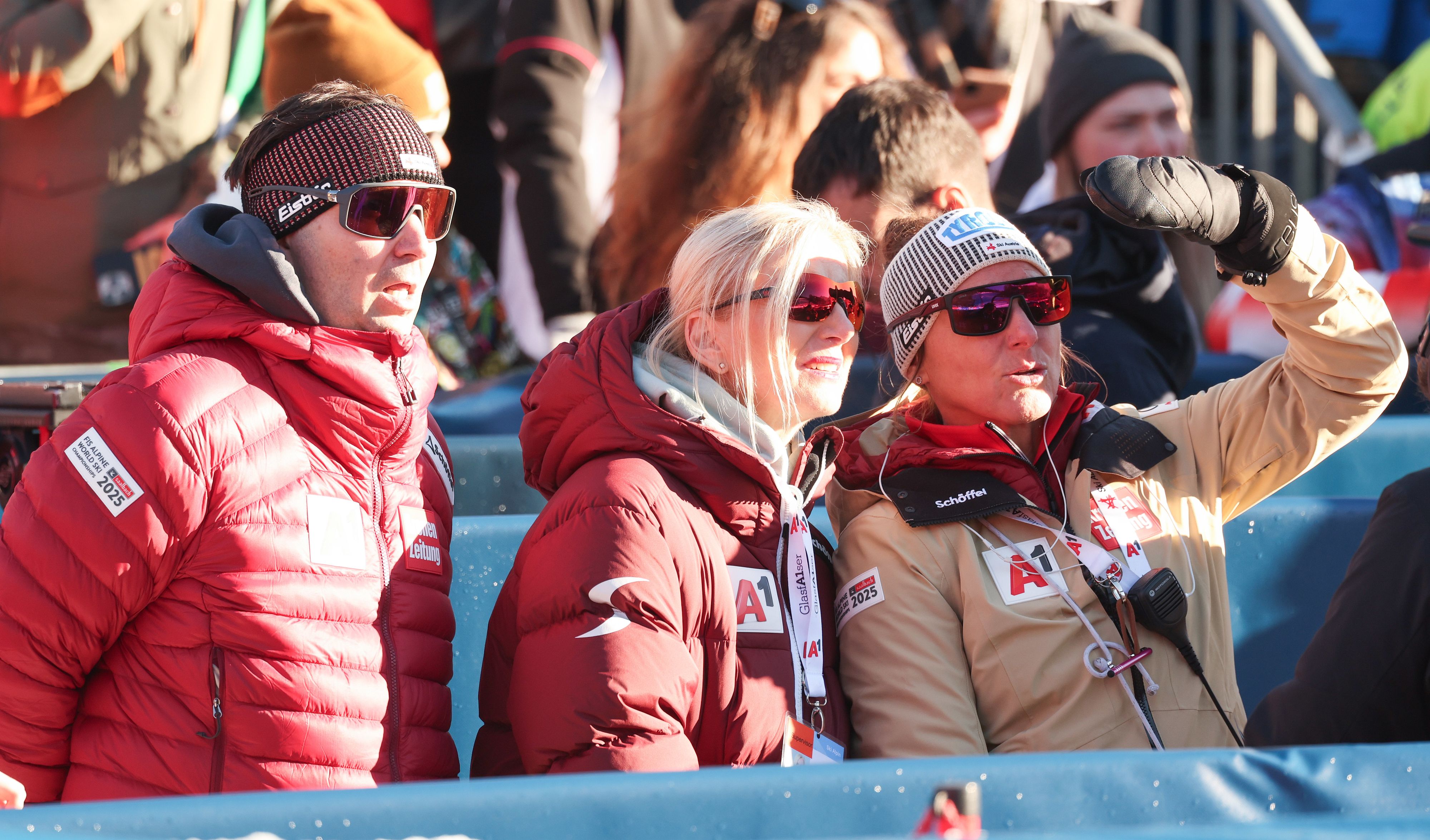 ÖSV-Generalsekretär Christian Scherer und ÖSV-Präsidentin Roswitha Stadlober sehen rot.