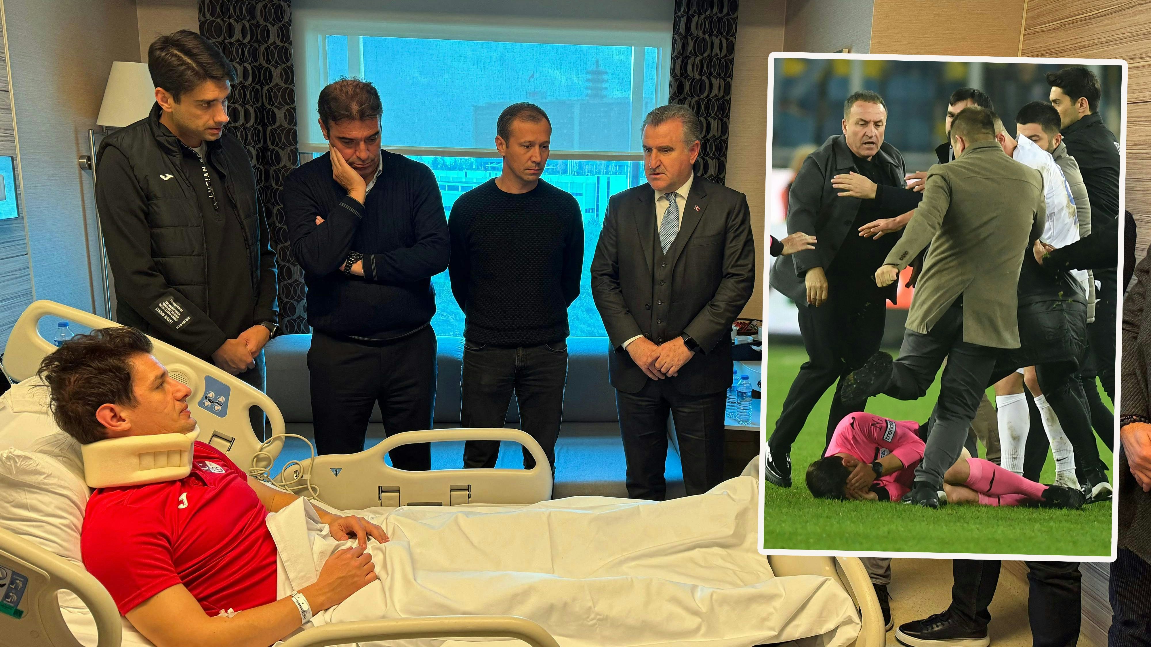 Halil Umut Meler wurde von Ankaragucu-Boss Faruk Koca ins Spital geprügelt. Dieser entschuldigte sich am Krankenbett.