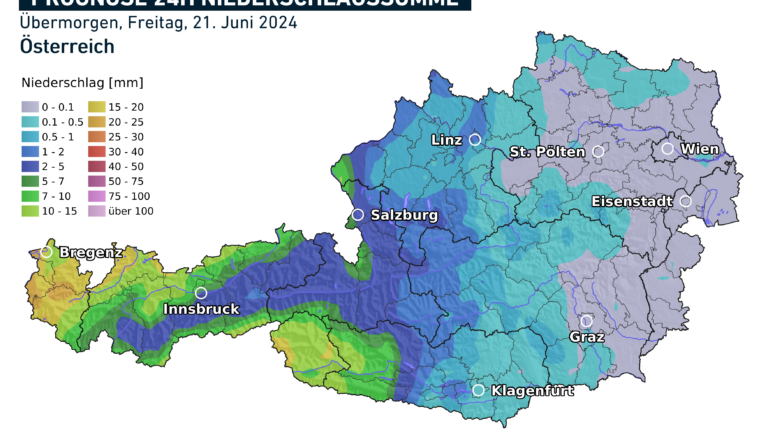 Die Regenprognose für Freitag.
