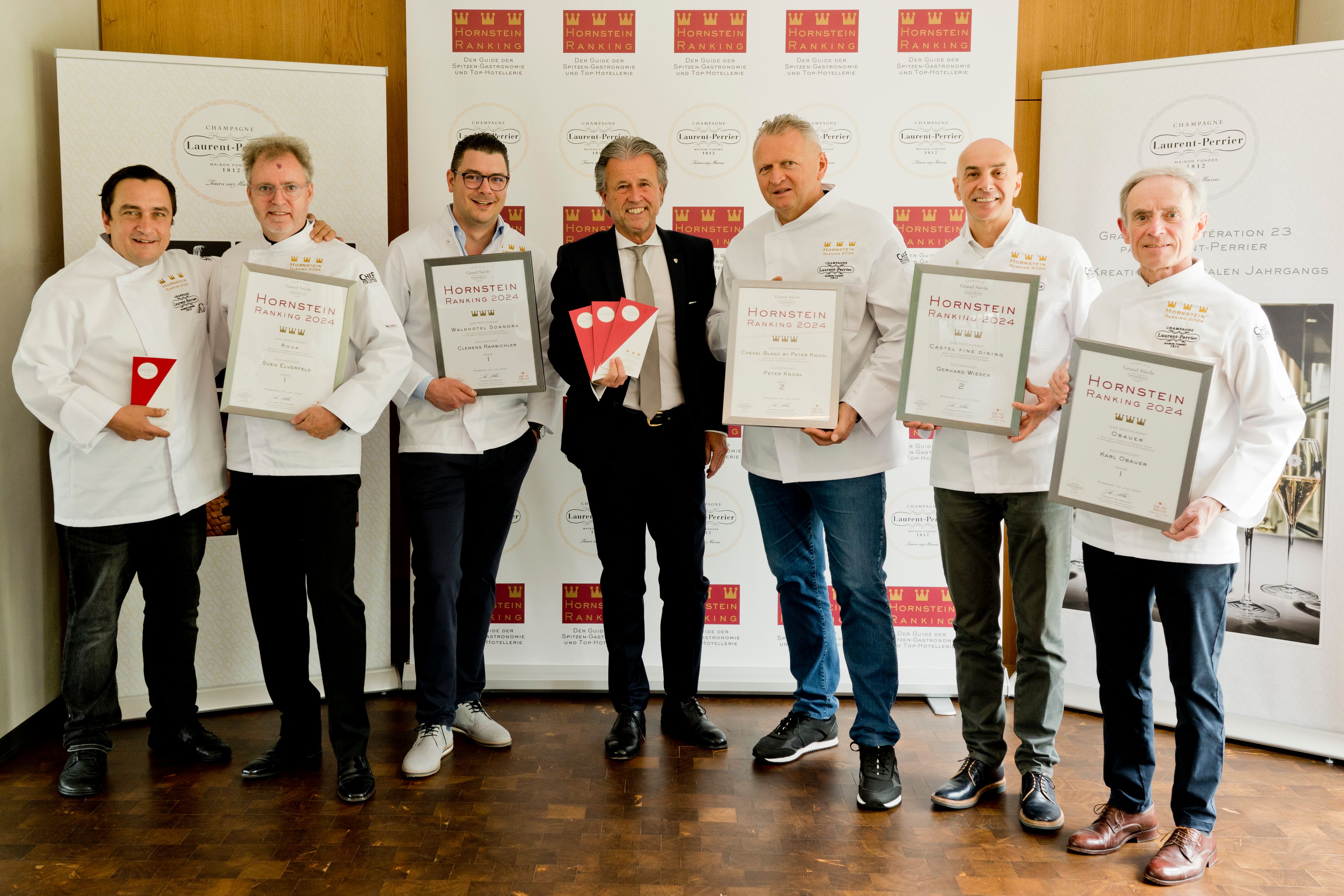 Von links nach recht: Torsten Michel, Sven Elverfeld, Clemens Rambichler, Thomas Schreiner, Peter Knogl, Gerhard Wieser, Karl Obauer