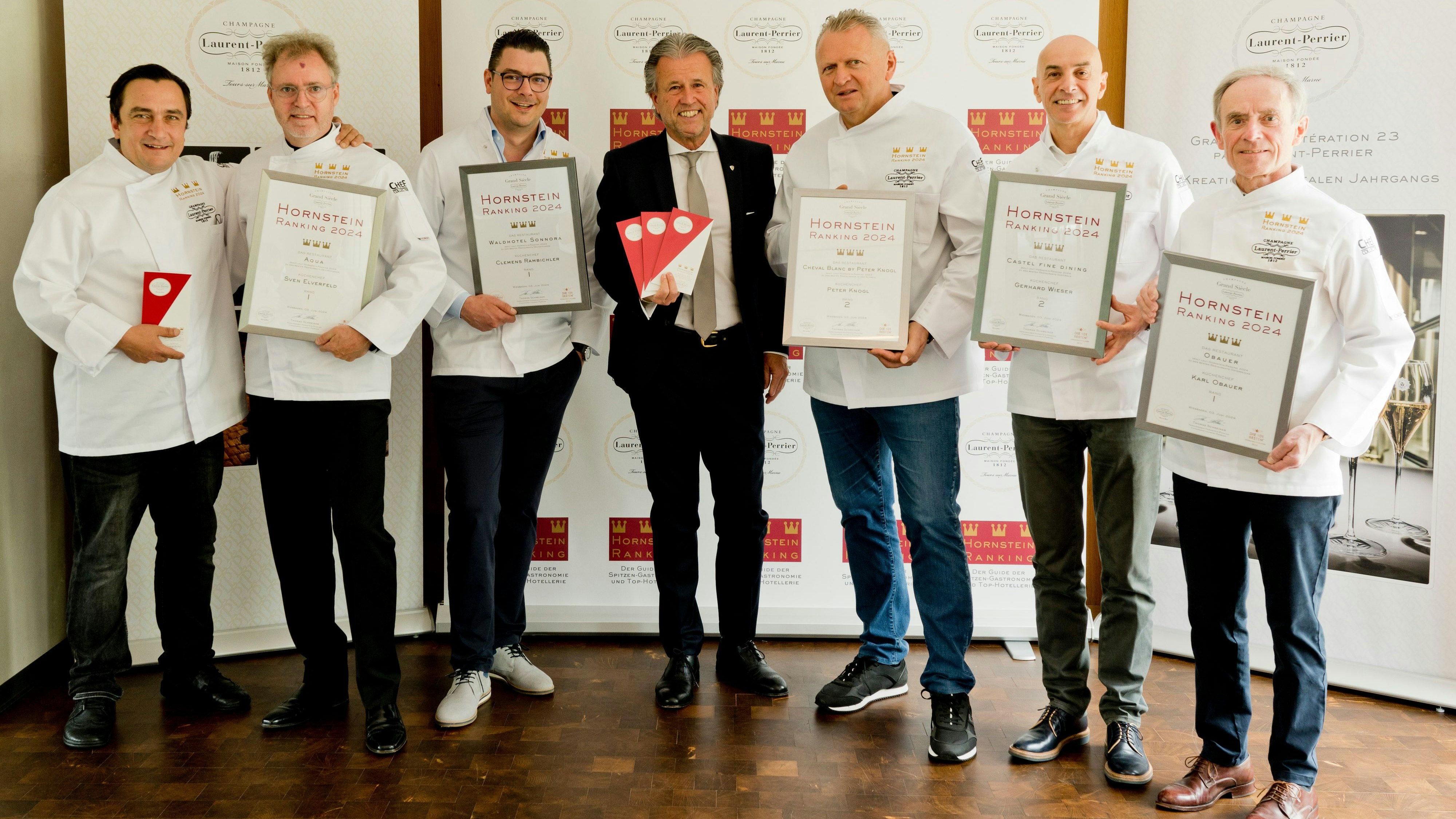 Von links nach recht: Torsten Michel, Sven Elverfeld, Clemens Rambichler, Thomas Schreiner, Peter Knogl, Gerhard Wieser, Karl Obauer