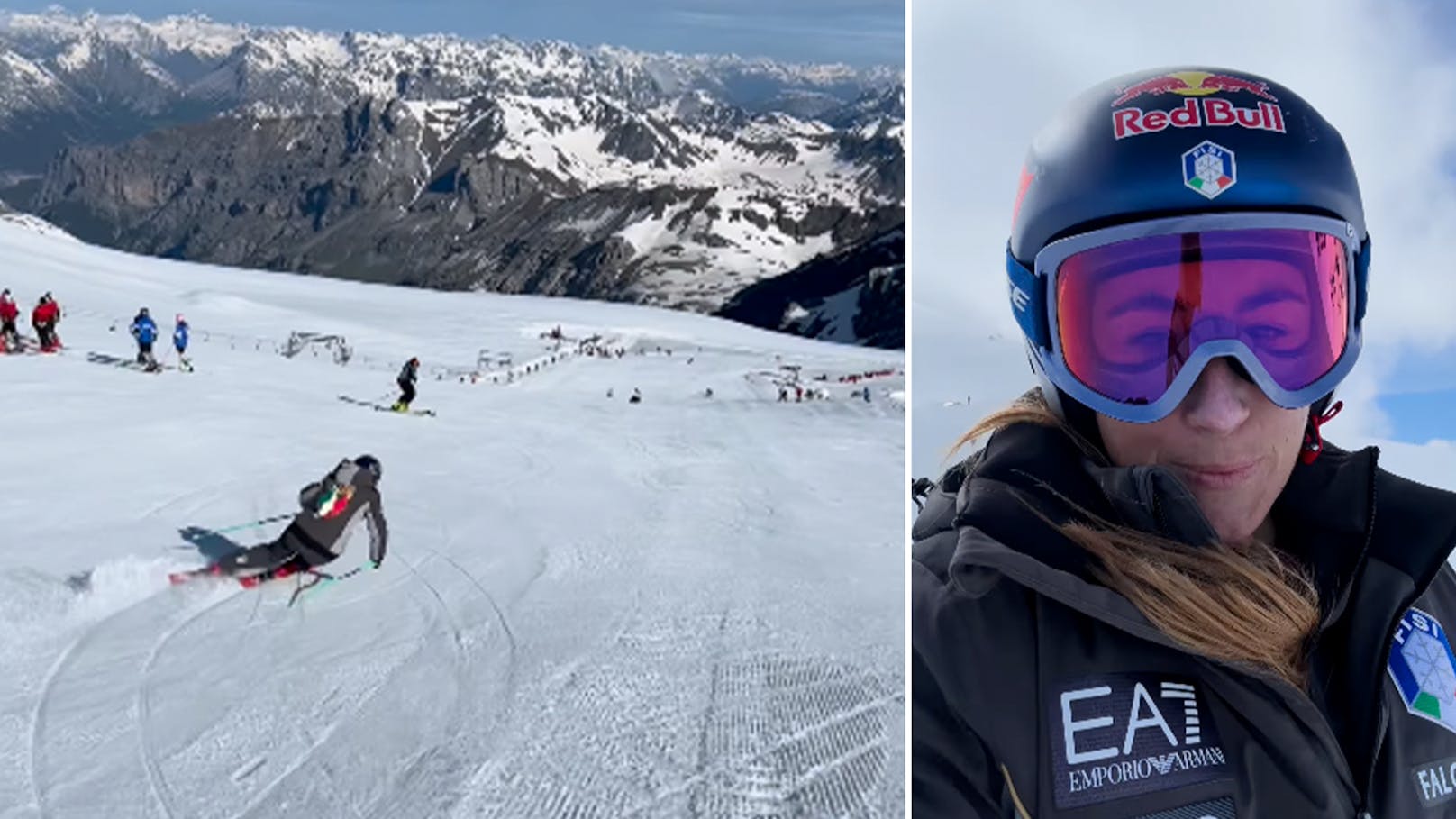Nach vier Monaten! Ski-Ass Goggia wieder auf der Piste