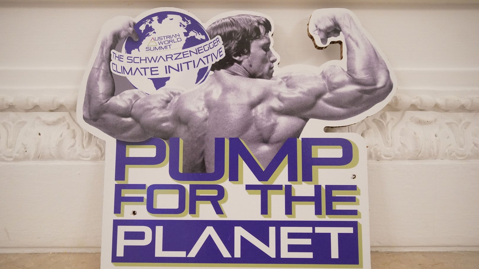 Krafttraining für den Planeten: Schwarzenegger lud im Rahmen des AWS auch zu einem Online-Klima-Workout ein.