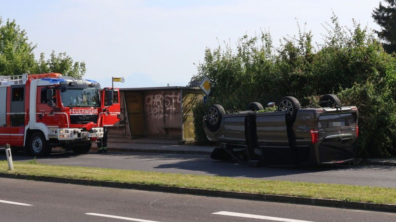 Am Mittwochnachmittag war der 40-Jährige mit seinem Transporter auf der Innviertler Straße (B137) unterwegs.