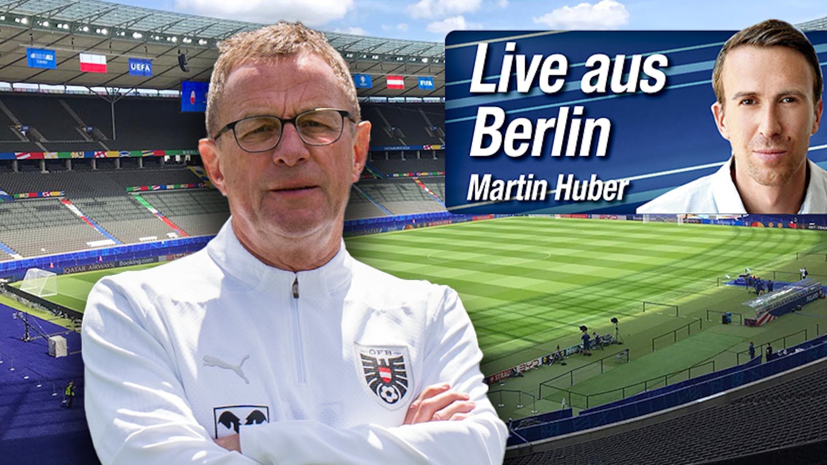 "Heute"-Reporter Martin Huber berichtet live aus Berlin von der ÖFB-Abschluss-PK mit Teamchef Ralf Rangnick