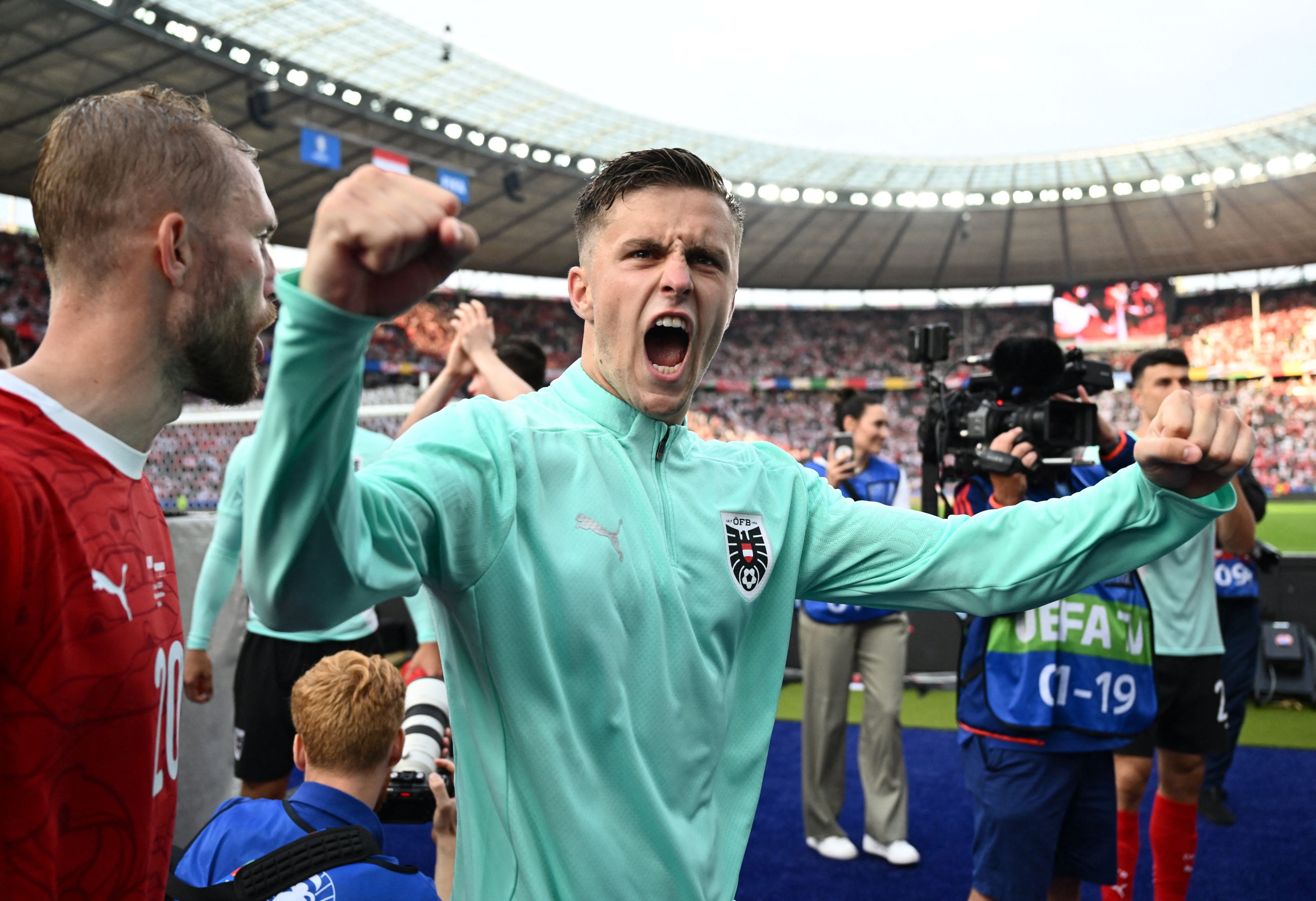 Österreichs Torschütze Christoph Baumgartner. 