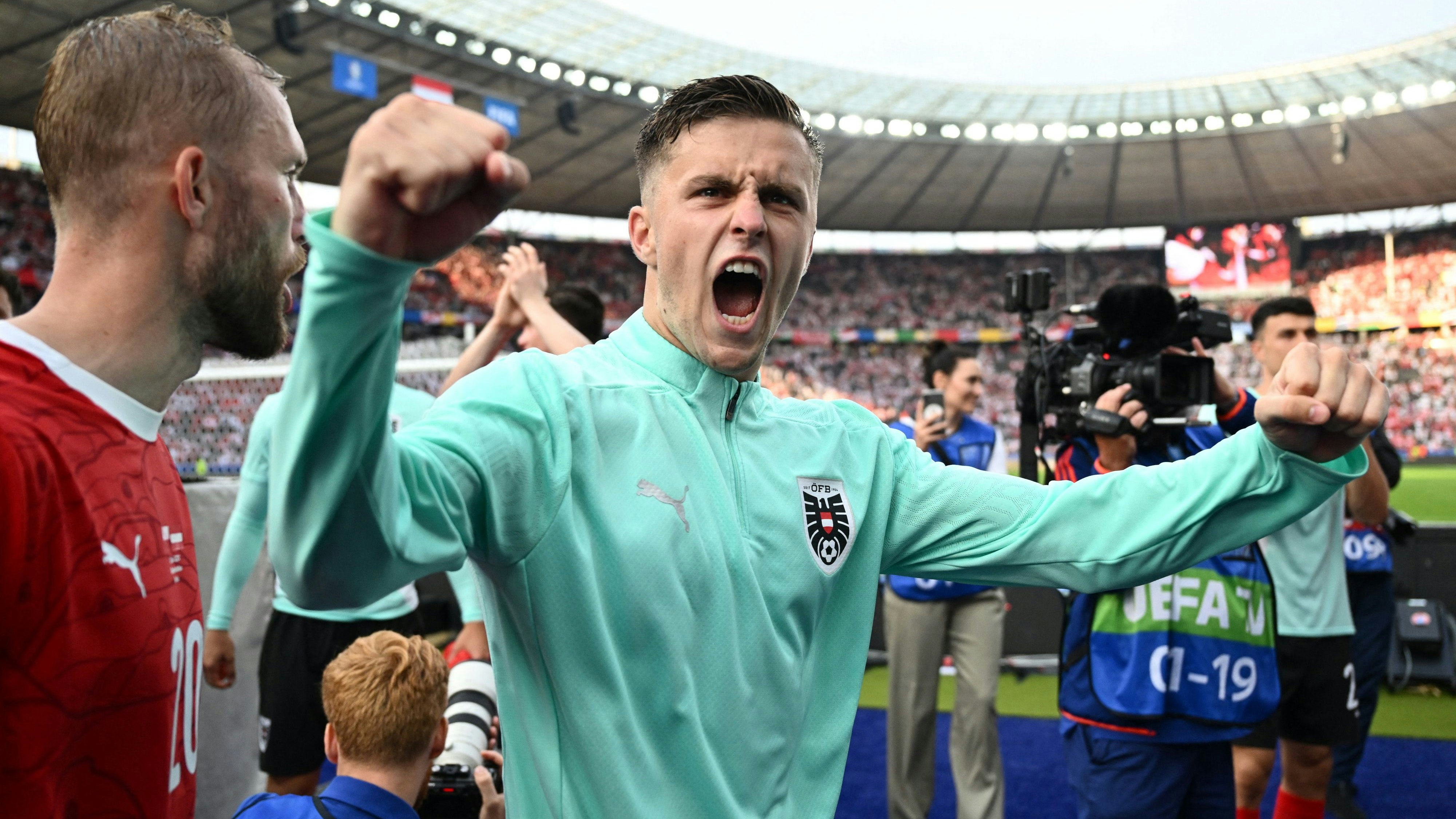 Österreichs Torschütze Christoph Baumgartner. 