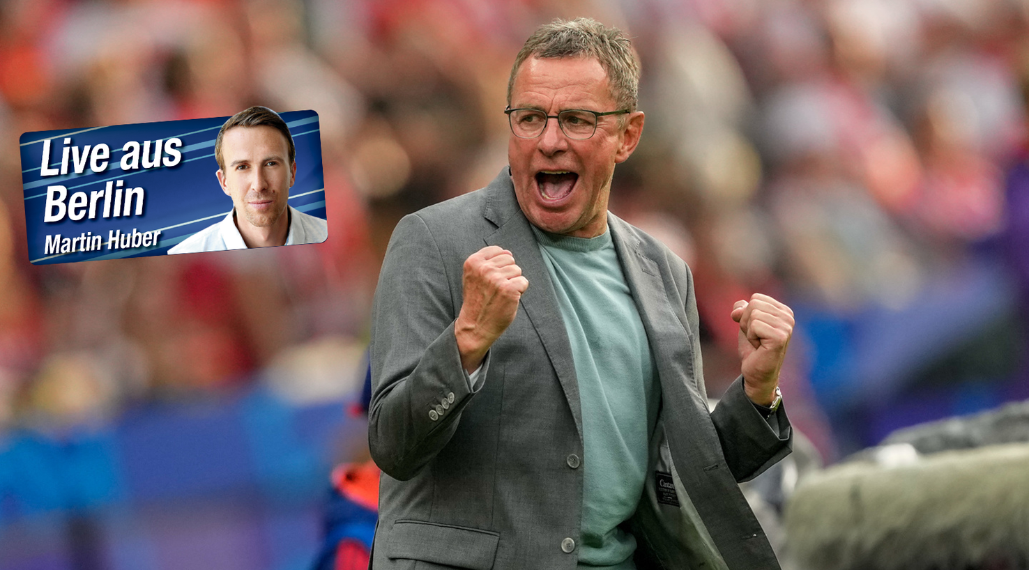 Rangnick: "Baumgartner ein Emoji geschickt."