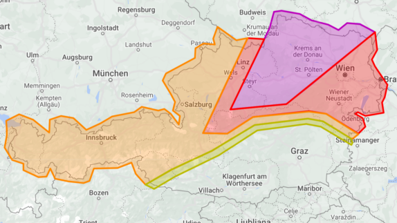 Heute.at - Hagel, Starkregen! Unwetter-Walze rollt auf Wien zu