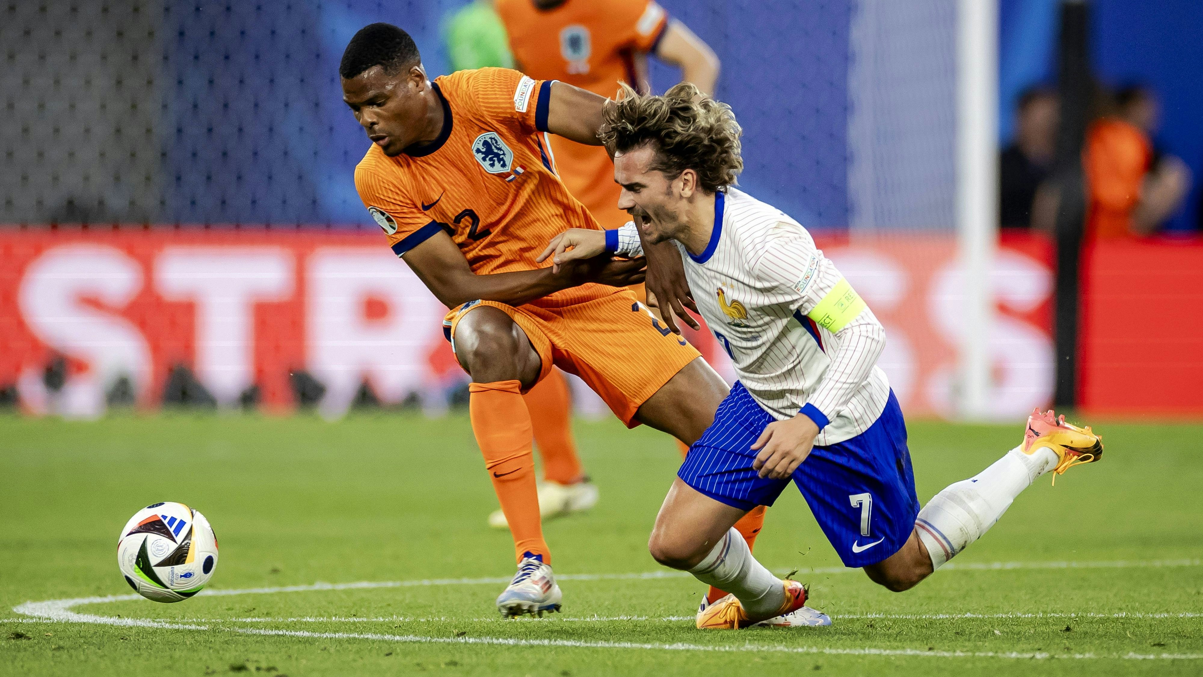 Antoine Griezmann gegen die Niederlande. 