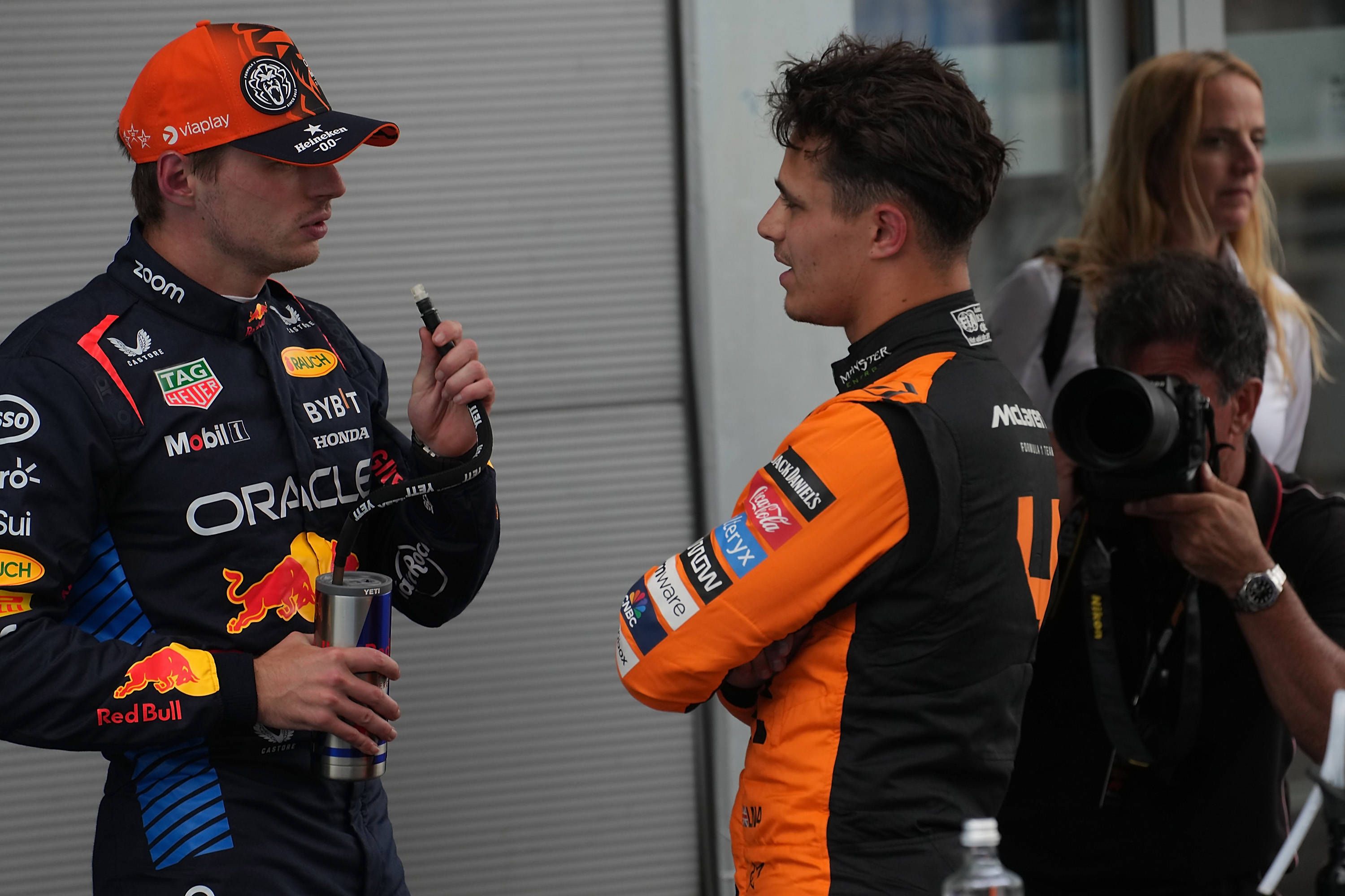 Red-Bull-Star Max Verstappen gegen McLaren-Mann Lando Norris. 