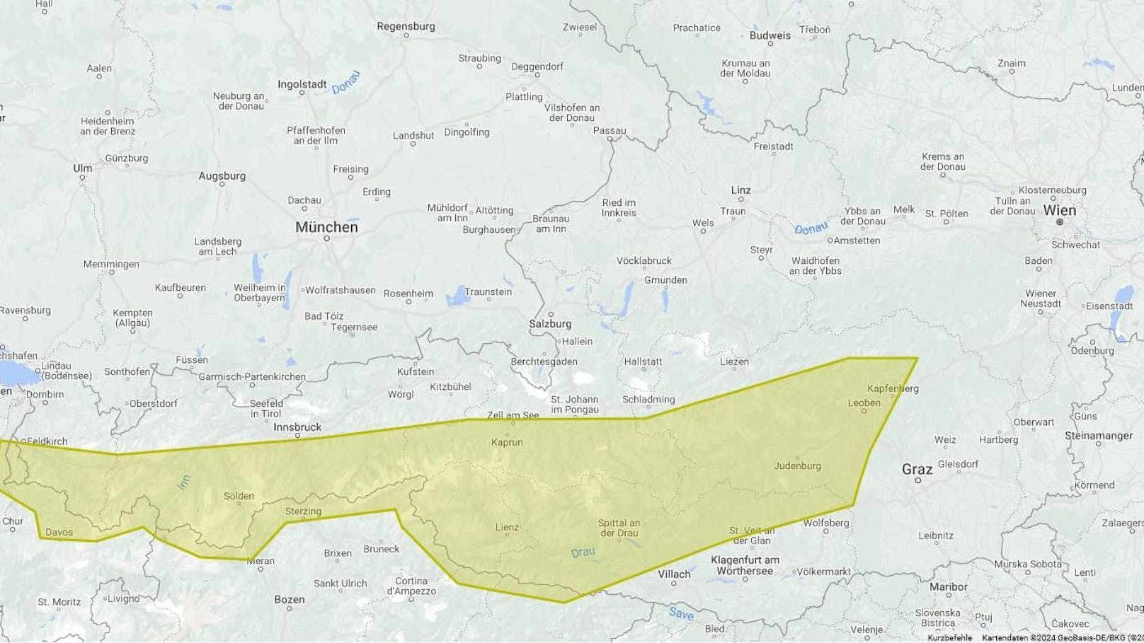 Gewitter-Karte zeigt, wo es in Österreich jetzt kracht