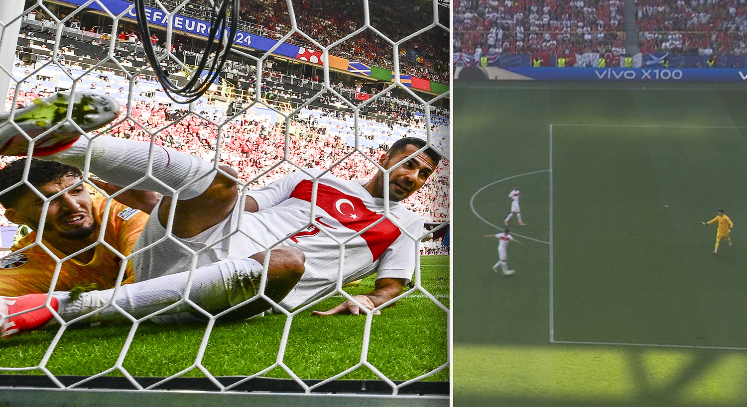 Samet Akaydin spielt den Ball ins eigene Tor. 