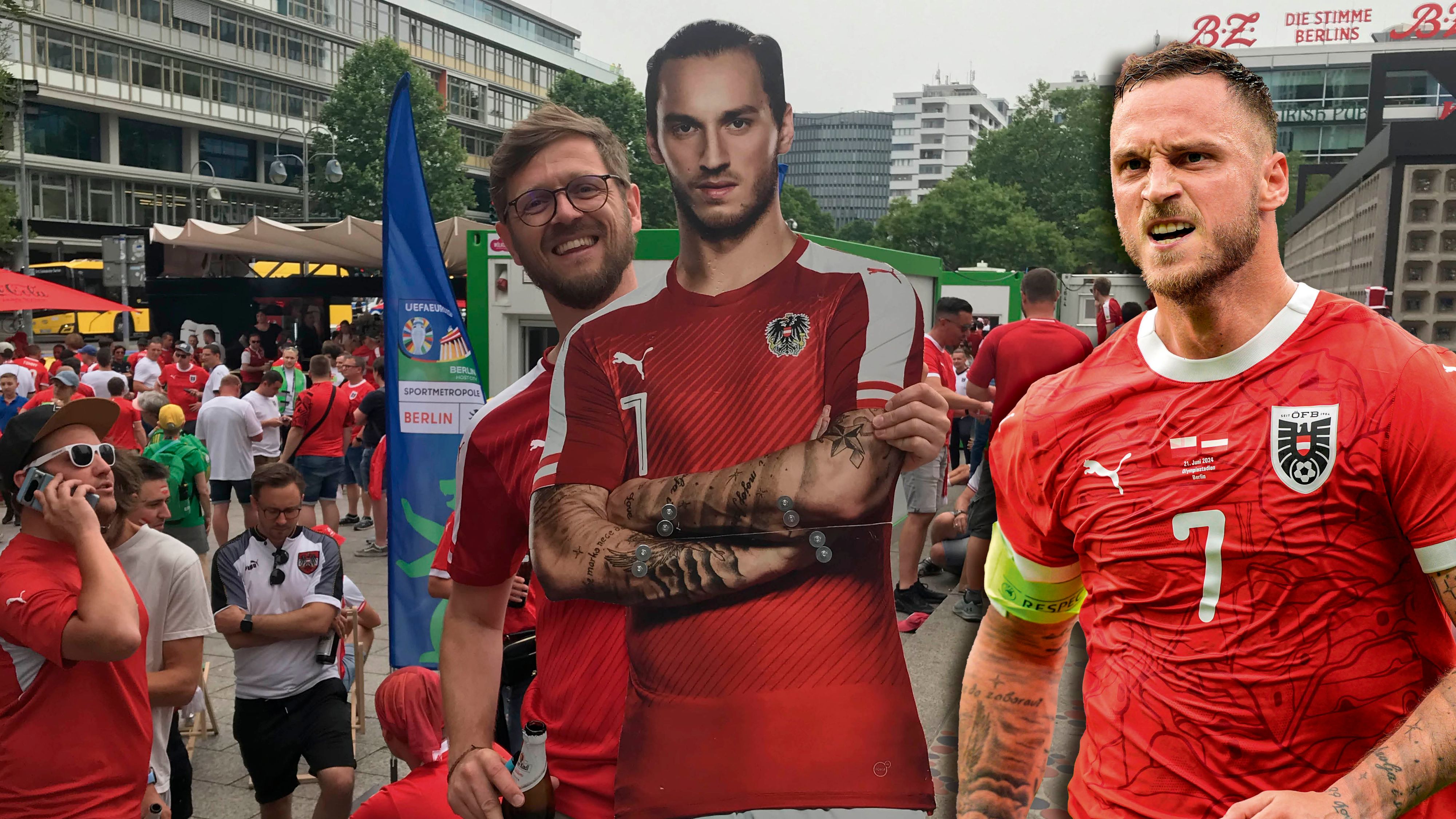 Superfan Christoph mit Arnautovic: 