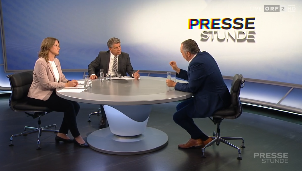 Burgenlands Landeschef Hans Peter Doskozil in der ORF-