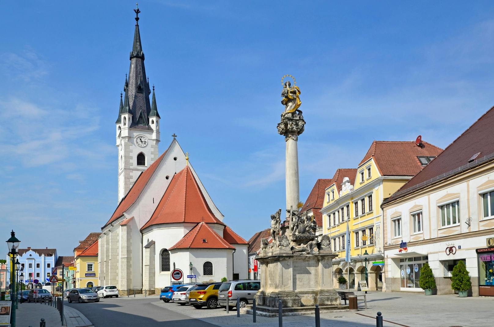 Der Kirchenplatz in Horn
