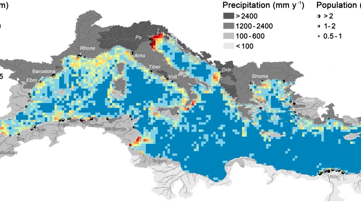 Massiv betroffen ist die italienische Küste von Triest bis Venedig, der Süden des Landes zwischen Neapel und Kalabrien sowie die Ostküste Griechenlands.